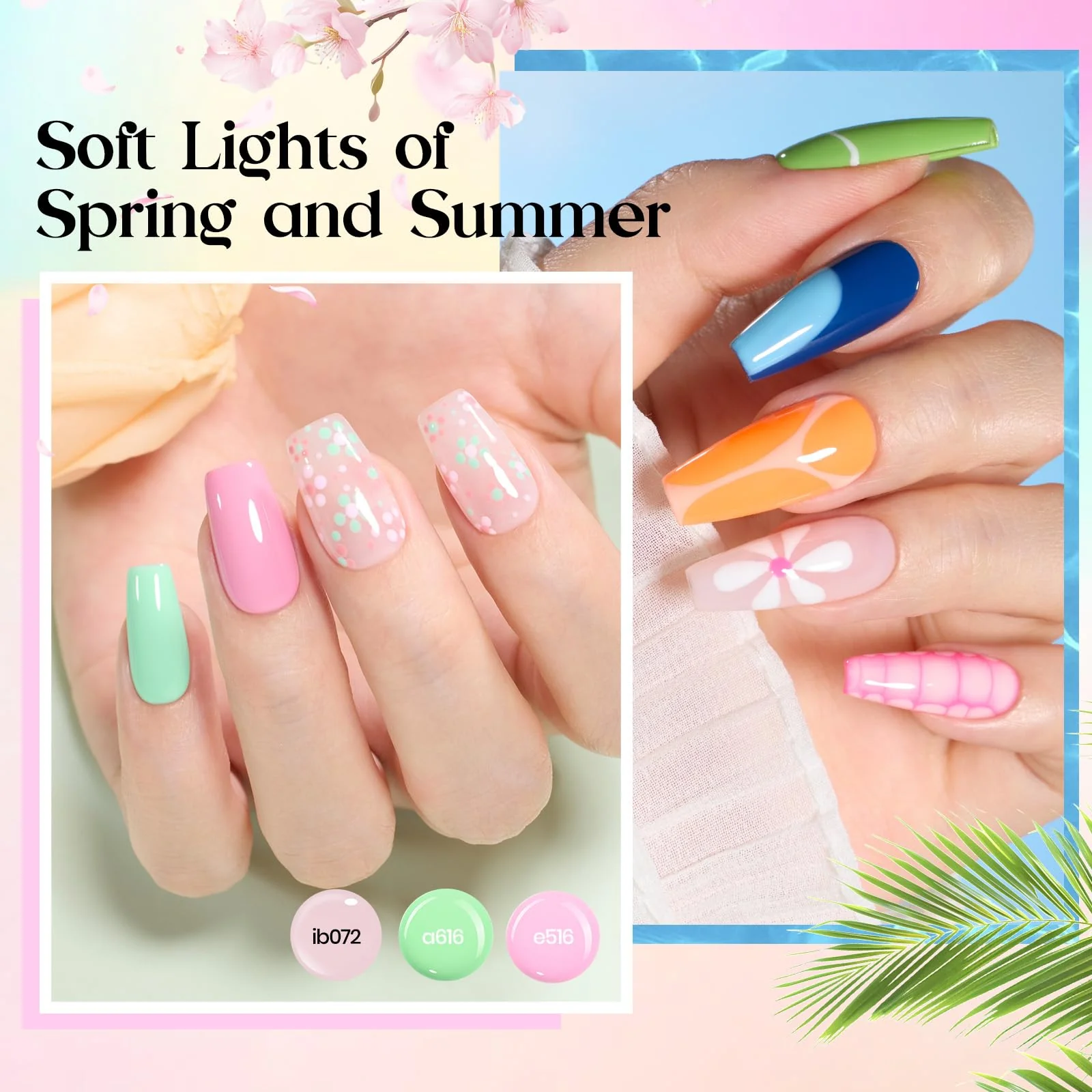 Beetles Gel Nail Starter Kit Seasons Variation 48 Colors Glitter All-in-One Mani Set - Image 5