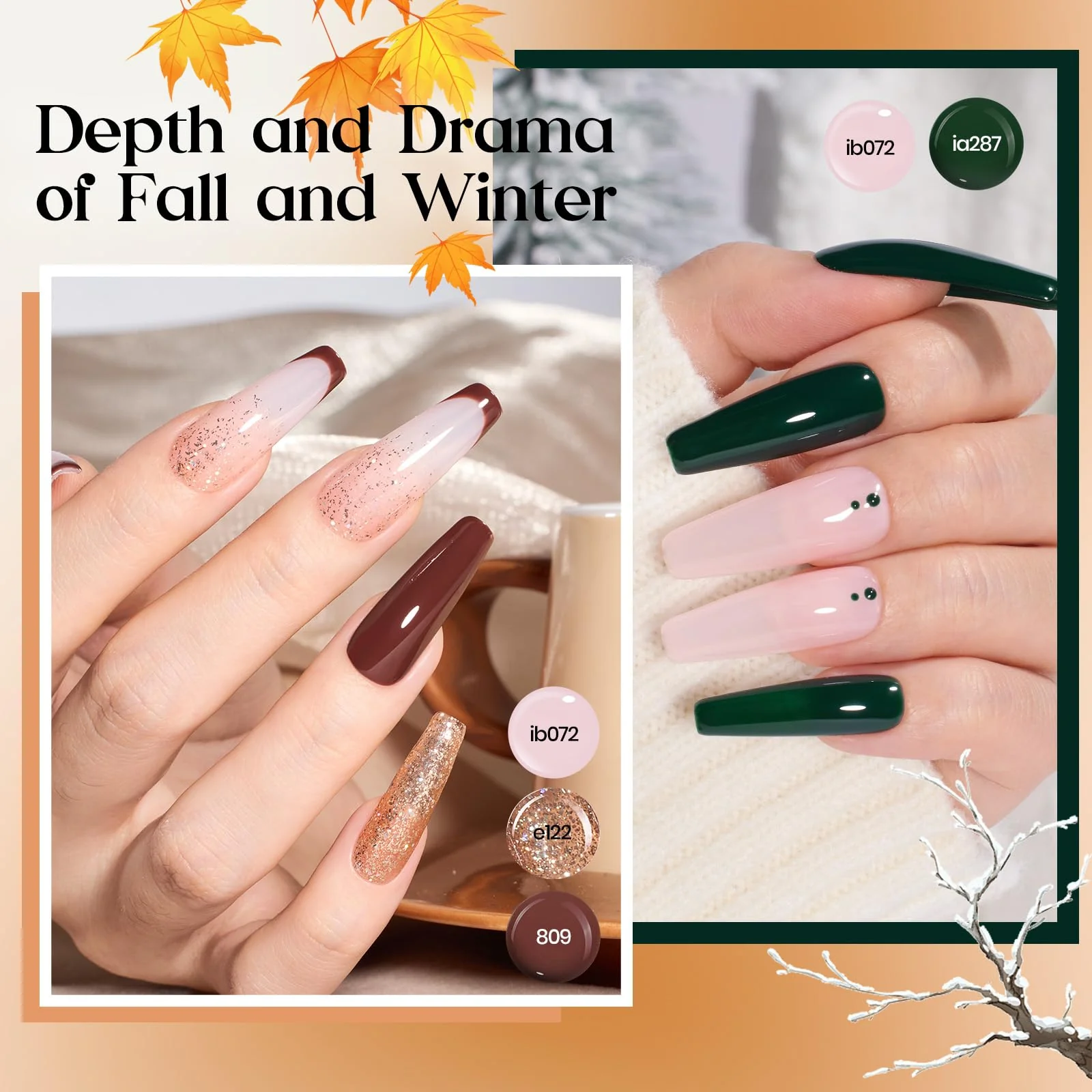 Beetles Gel Nail Starter Kit Seasons Variation 48 Colors Glitter All-in-One Mani Set - Image 6
