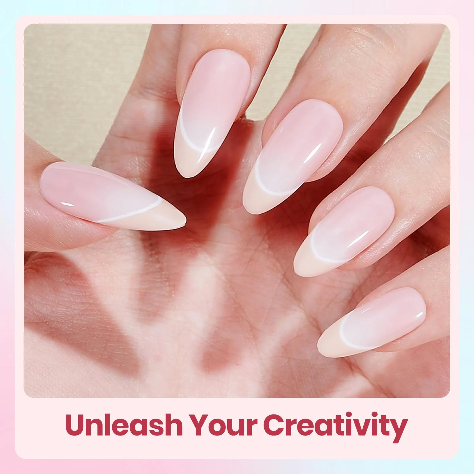 Beetles Soft Manifest 8 Colors Summer Nails Neutral Nude Glitter Pink Green Gel Set - Image 5