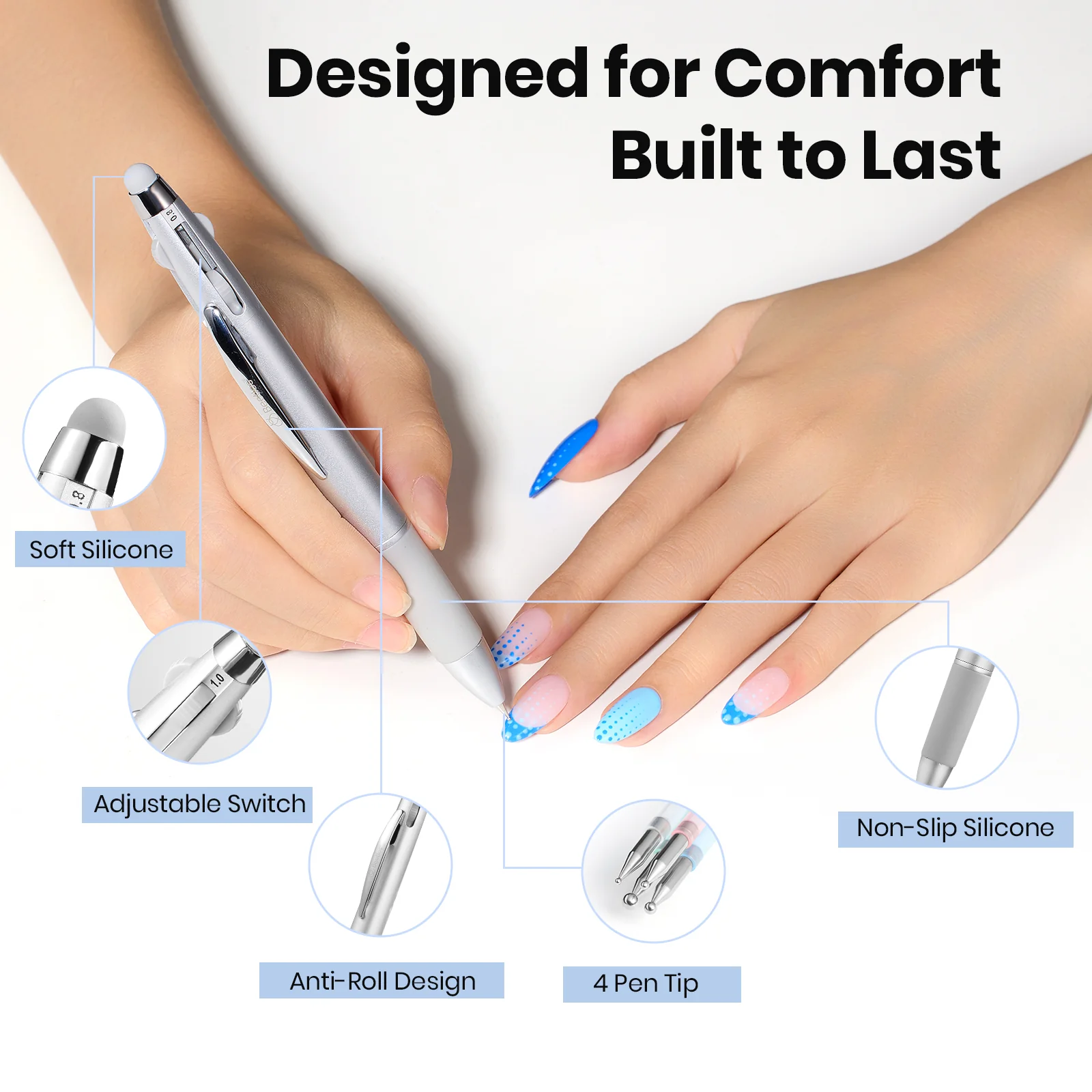 Beetles Stay Shining 4-in-1 Nail Dotting Pen - Image 7