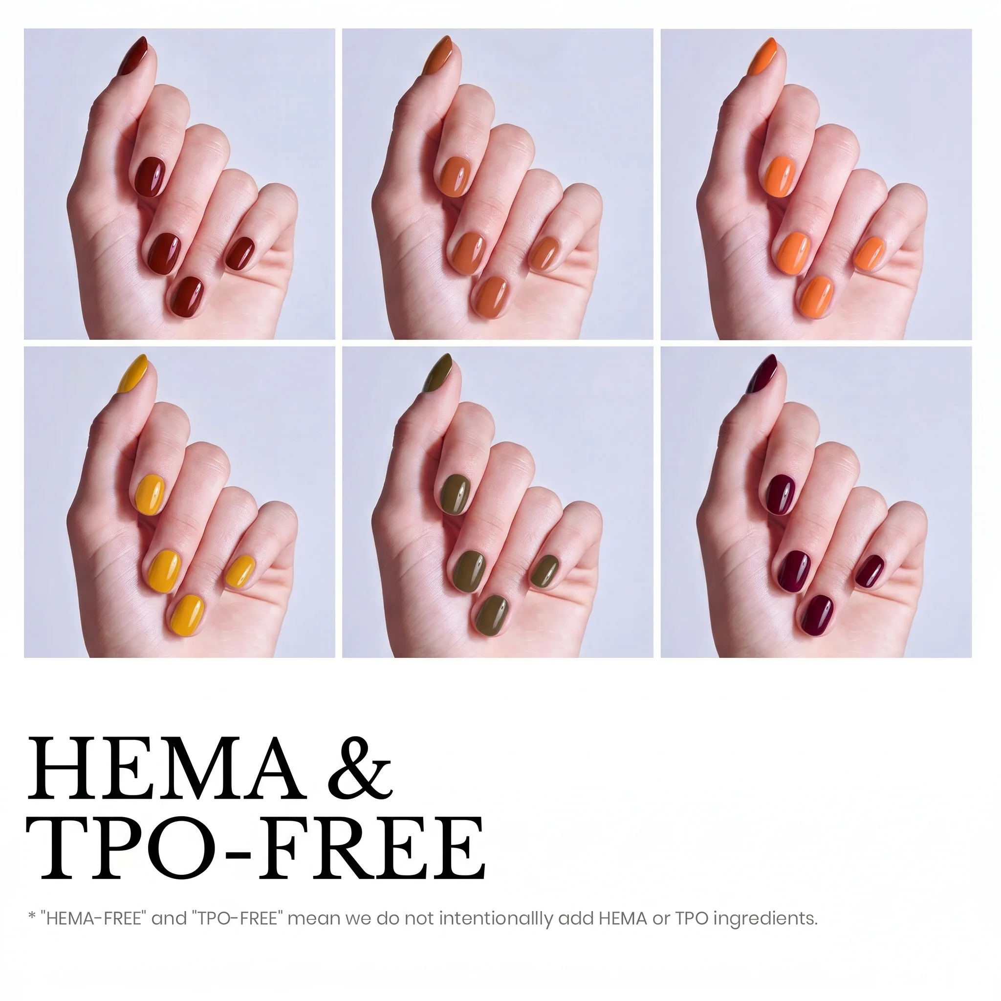Beetles Stay Shining Autumn Leaves HEMA Free TPO Free 6 Colors Gel Nail Polish Set 7.5ml - Image 3