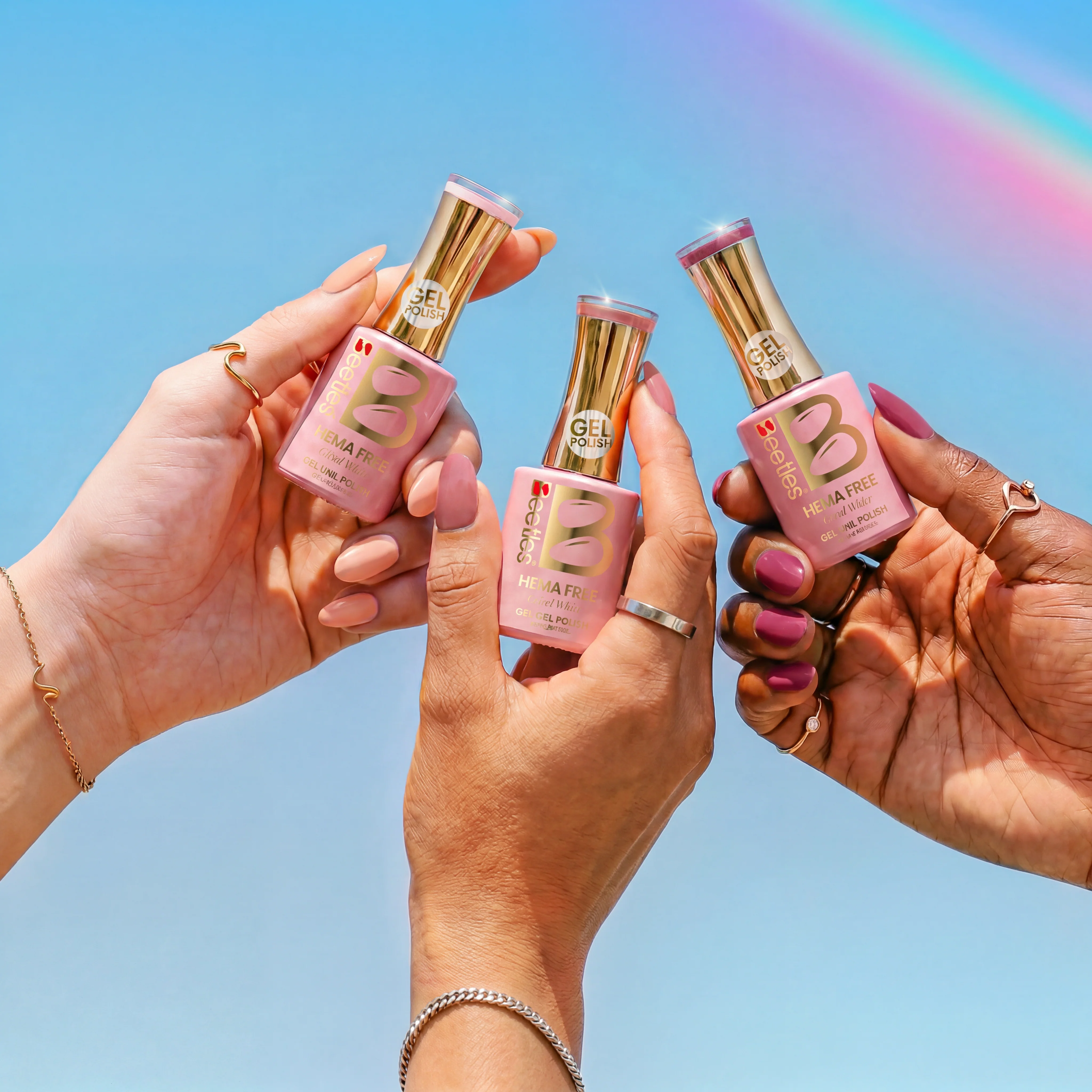 Beetles Stay Shining Ballet Rosa HEMA Free TPO Free 6 Colors Gel Nail Polish Set 7.5ml - Image 5