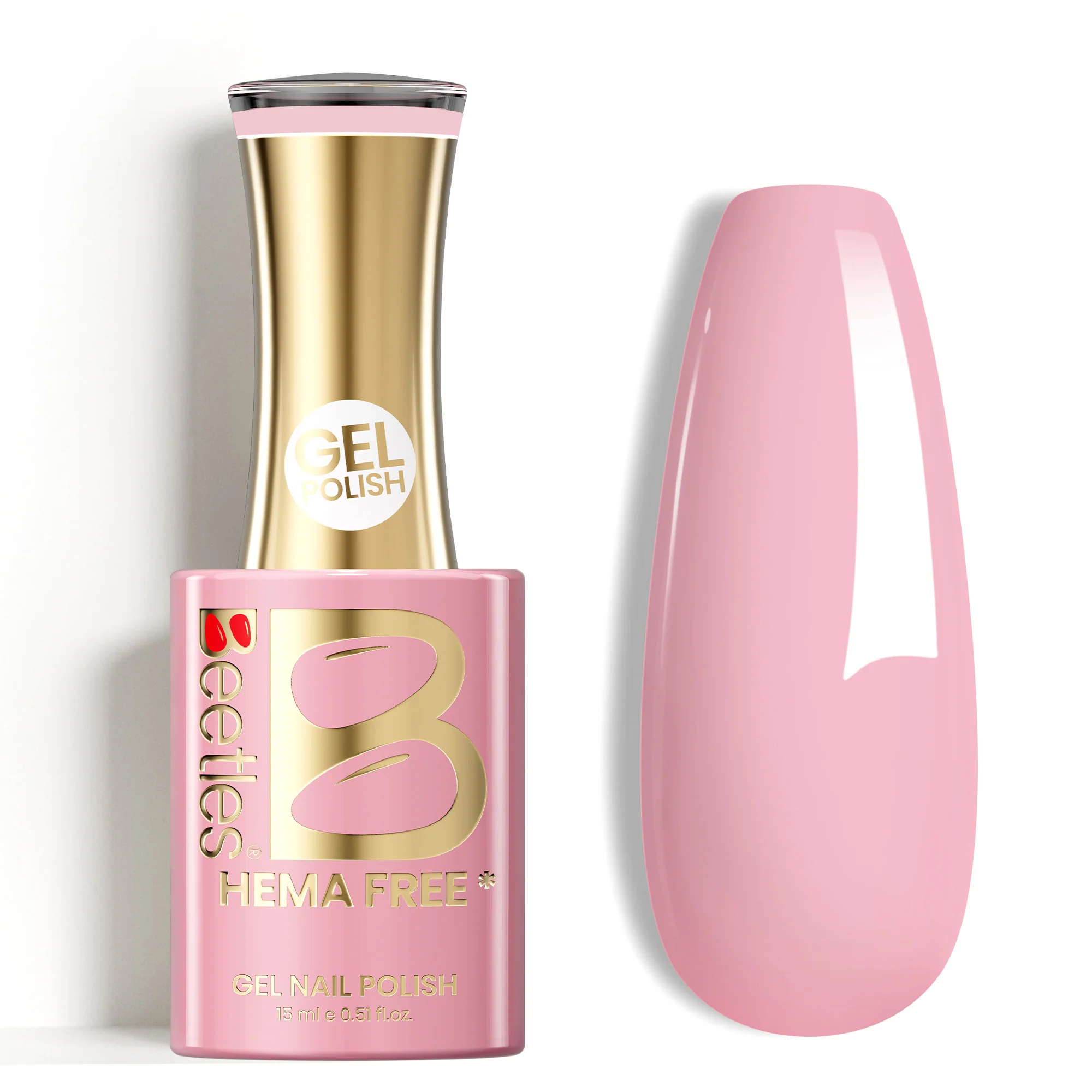 Beetles Stay Shining Bare Petal HEMA Free TPO Free Gel Nail Polish 15ml