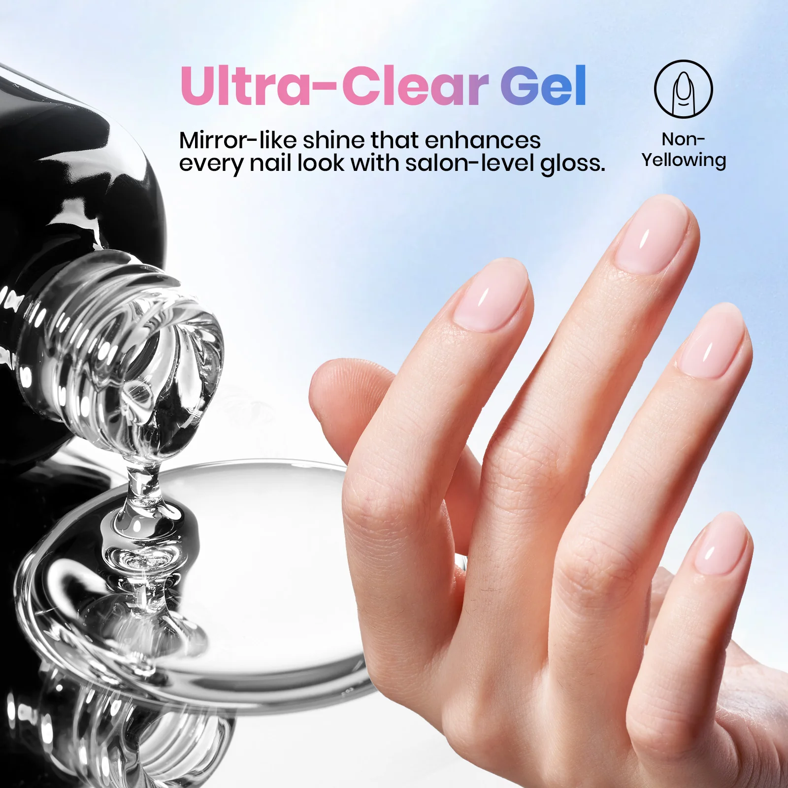 Beetles Stay Shining Base and Top Coat Set HEMA Free & TPO Free 15ml - Image 7