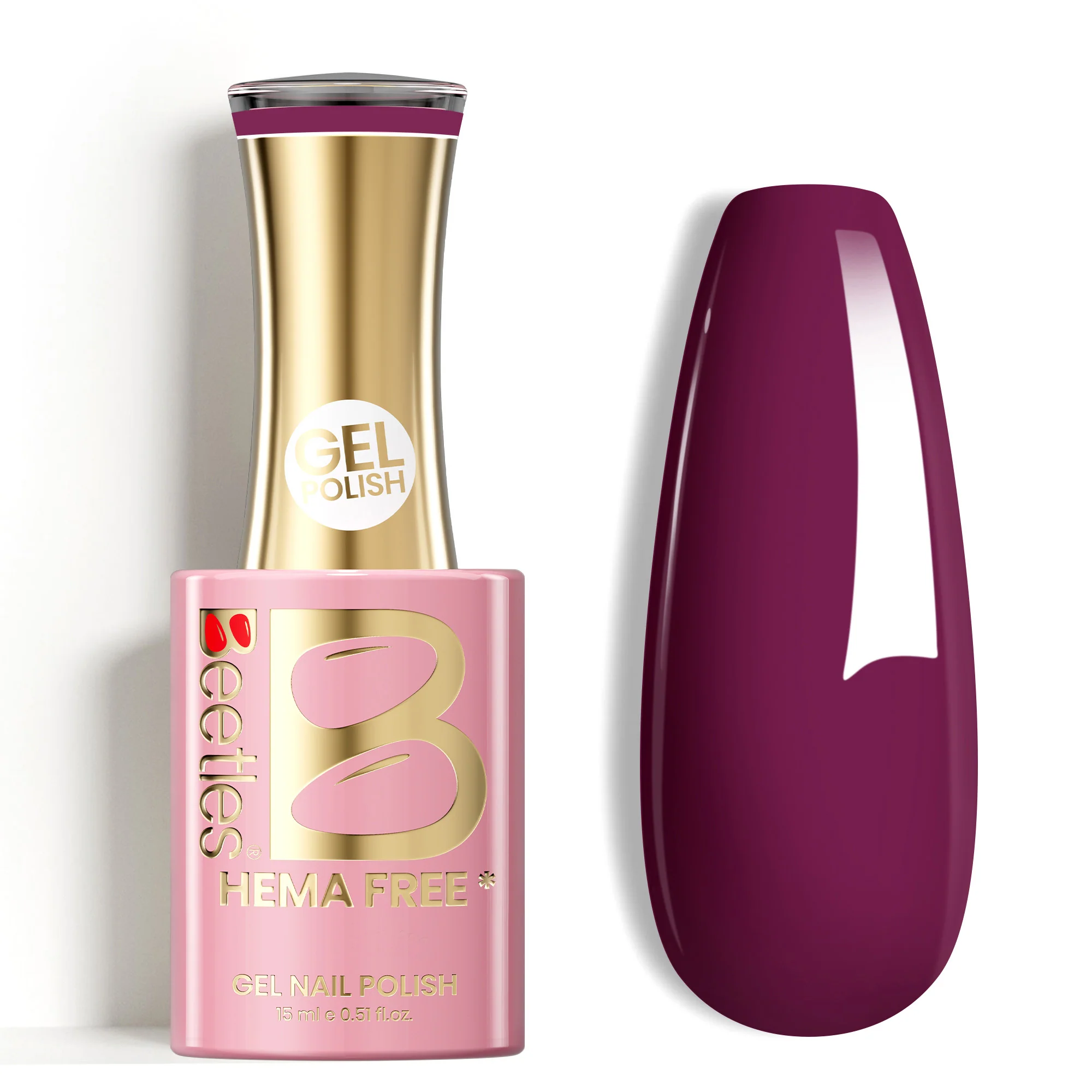 Beetles Stay Shining Blackberry Wine HEMA Free TPO Free Jelly Gel Polish 15ml