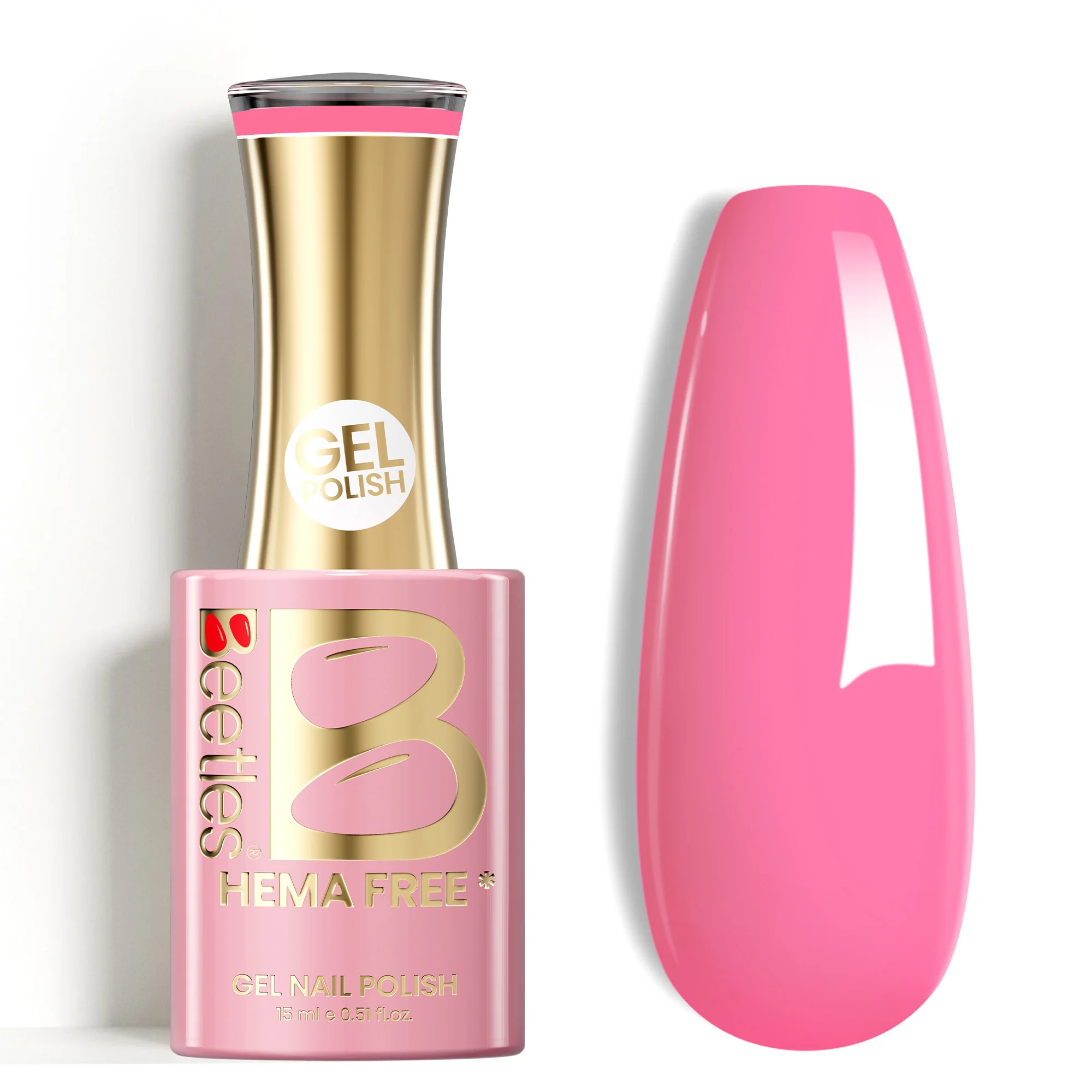 Beetles Stay Shining Blush Popper HEMA Free TPO Free Gel Nail Polish 15ml