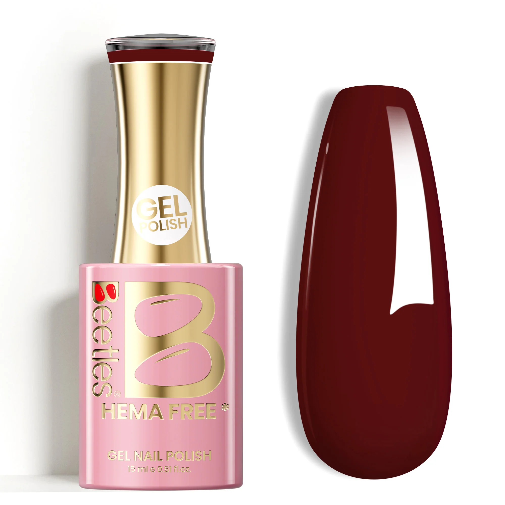Beetles Stay Shining Brick Rose HEMA Free TPO Free Jelly Gel Polish 15ml