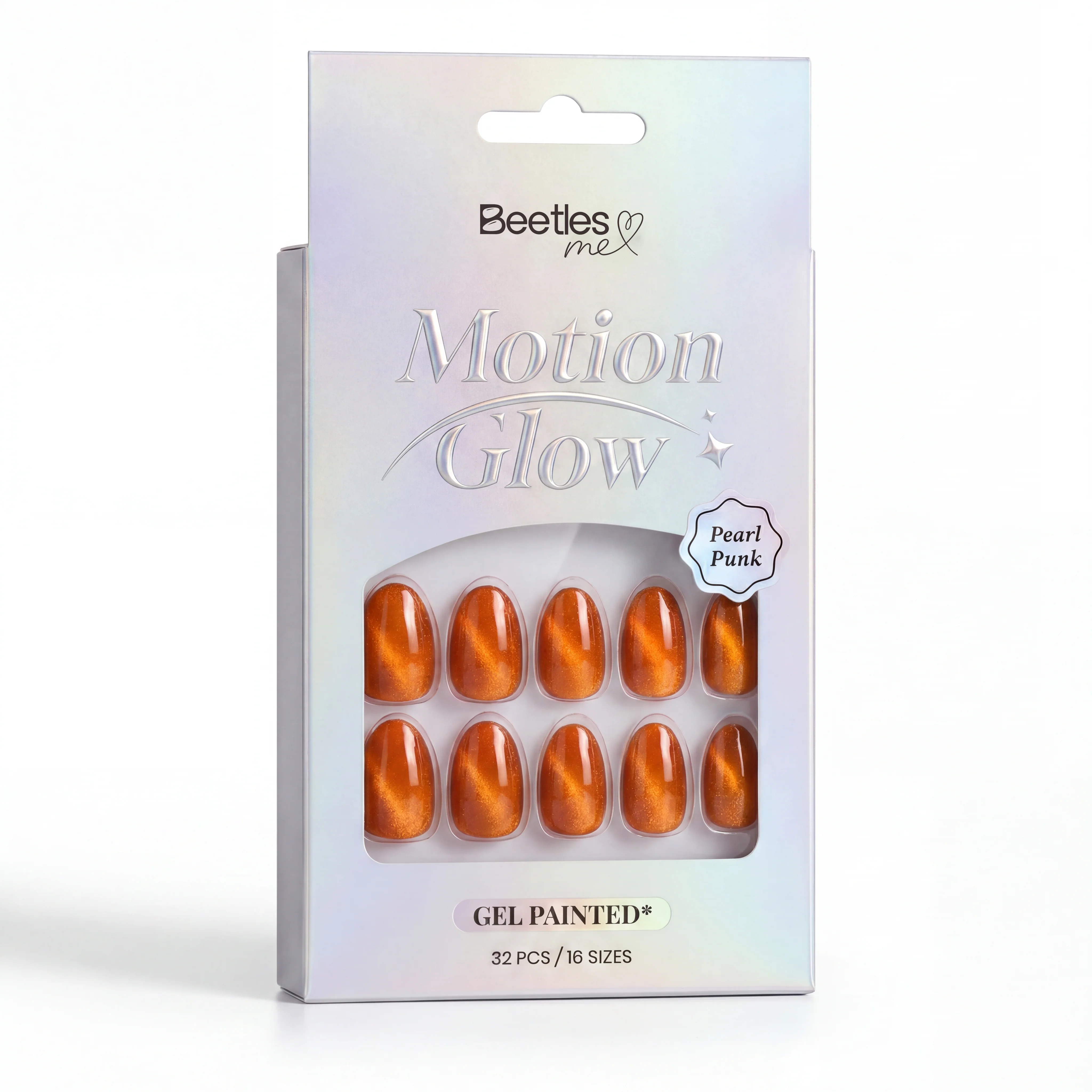 Beetles Stay Shining Burnt Caramel Press On Nails