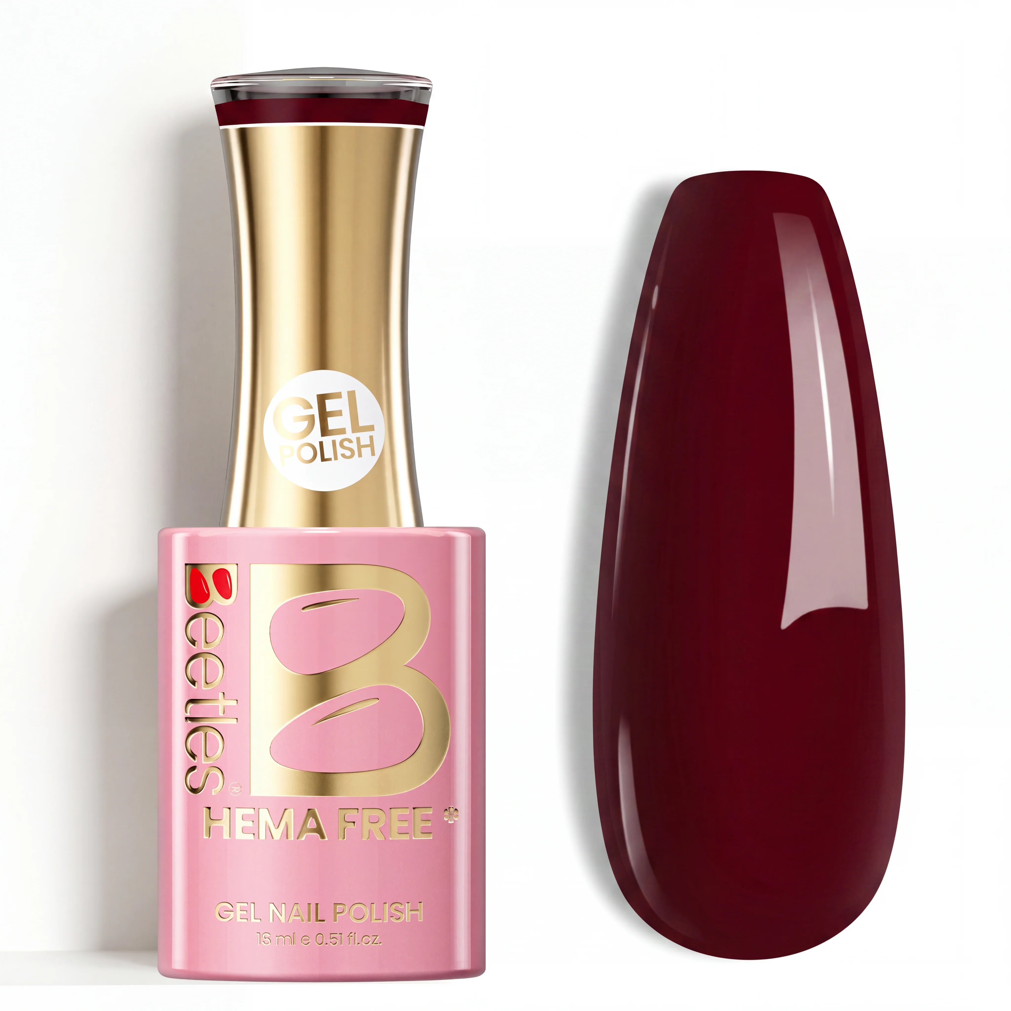 Beetles Stay Shining Cabernet Kiss HEMA Free TPO Free Gel Nail Polish 15ml