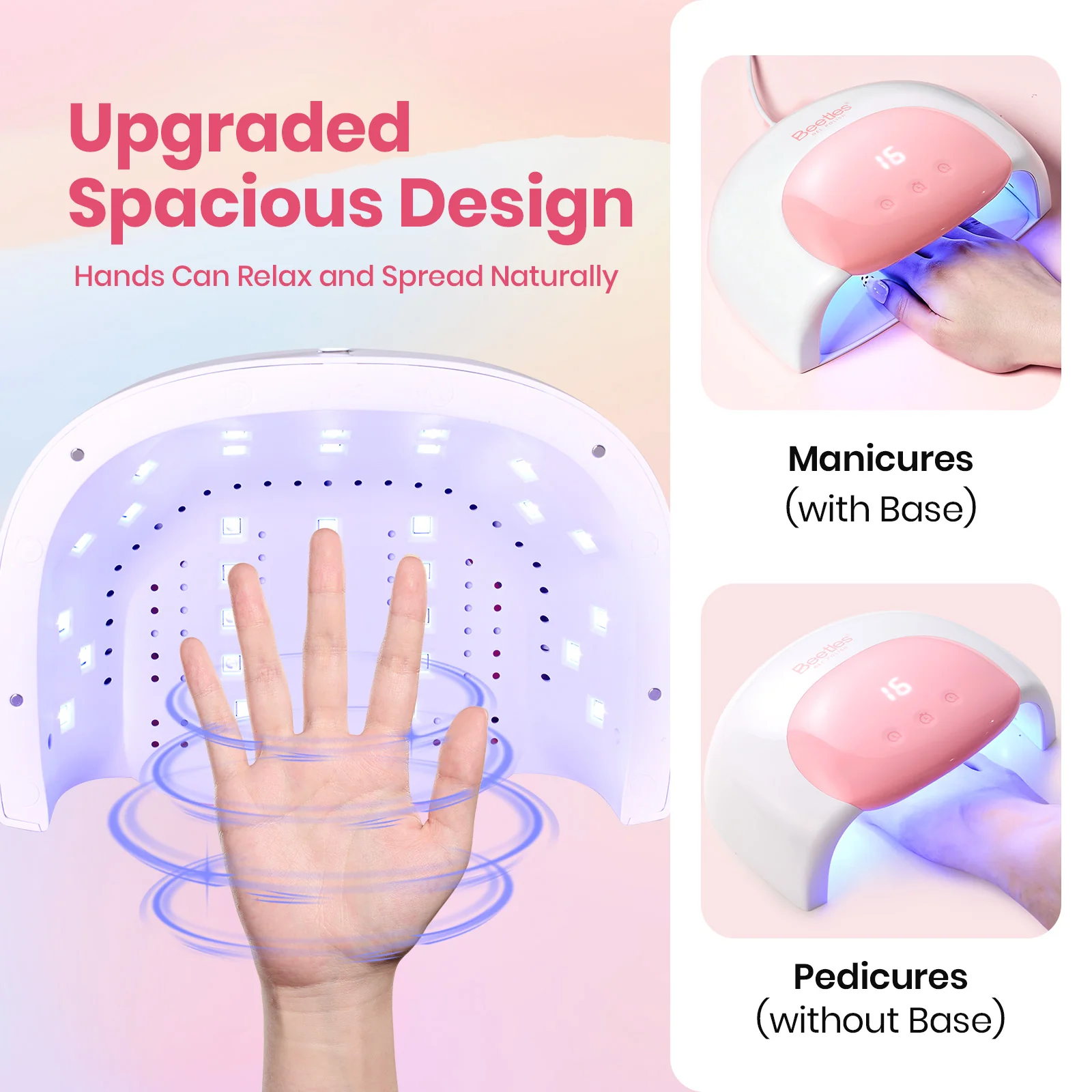 Beetles Stay Shining Candy White UV/LED Nail Lamp - Image 5