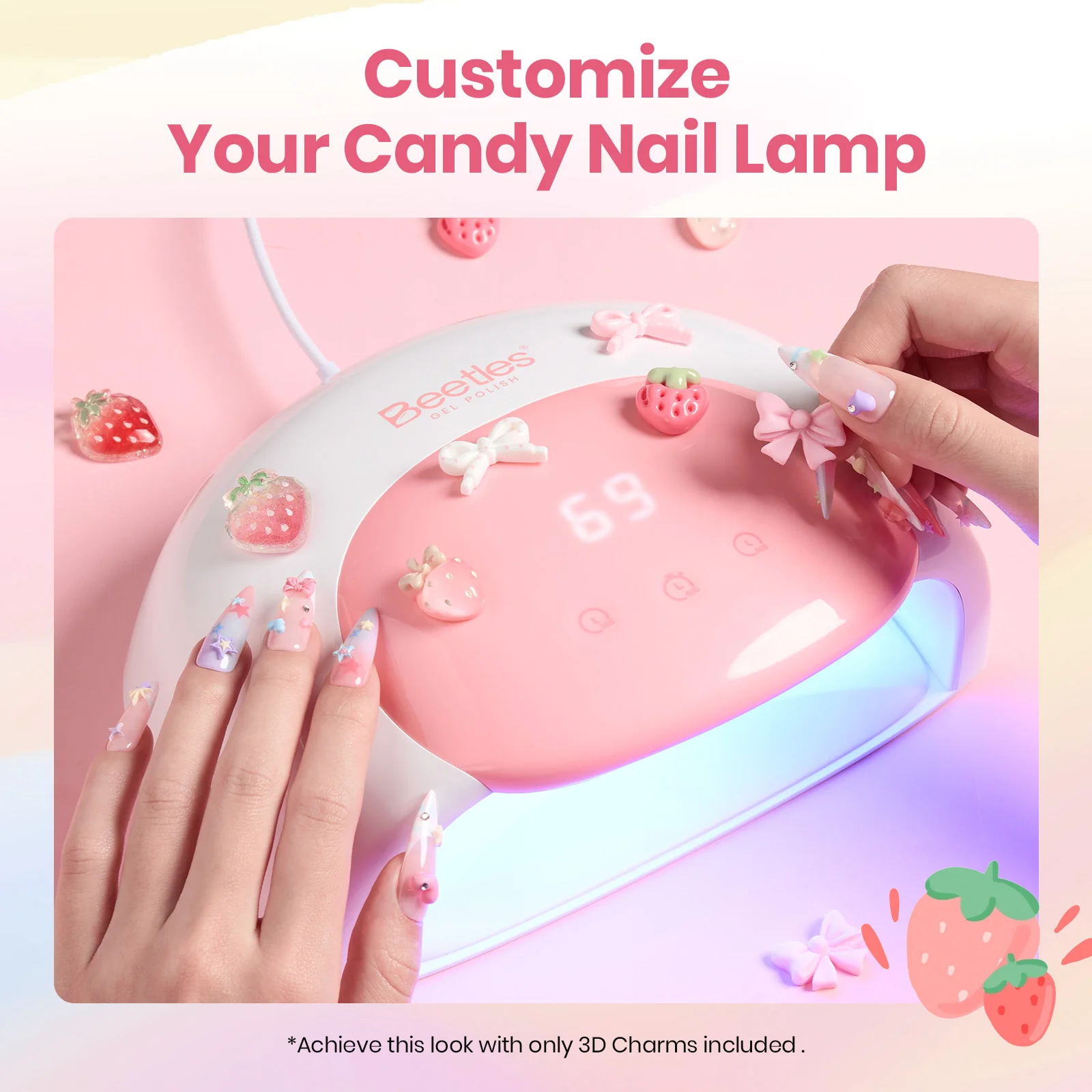 Beetles Stay Shining Candy White UV/LED Nail Lamp - Image 7