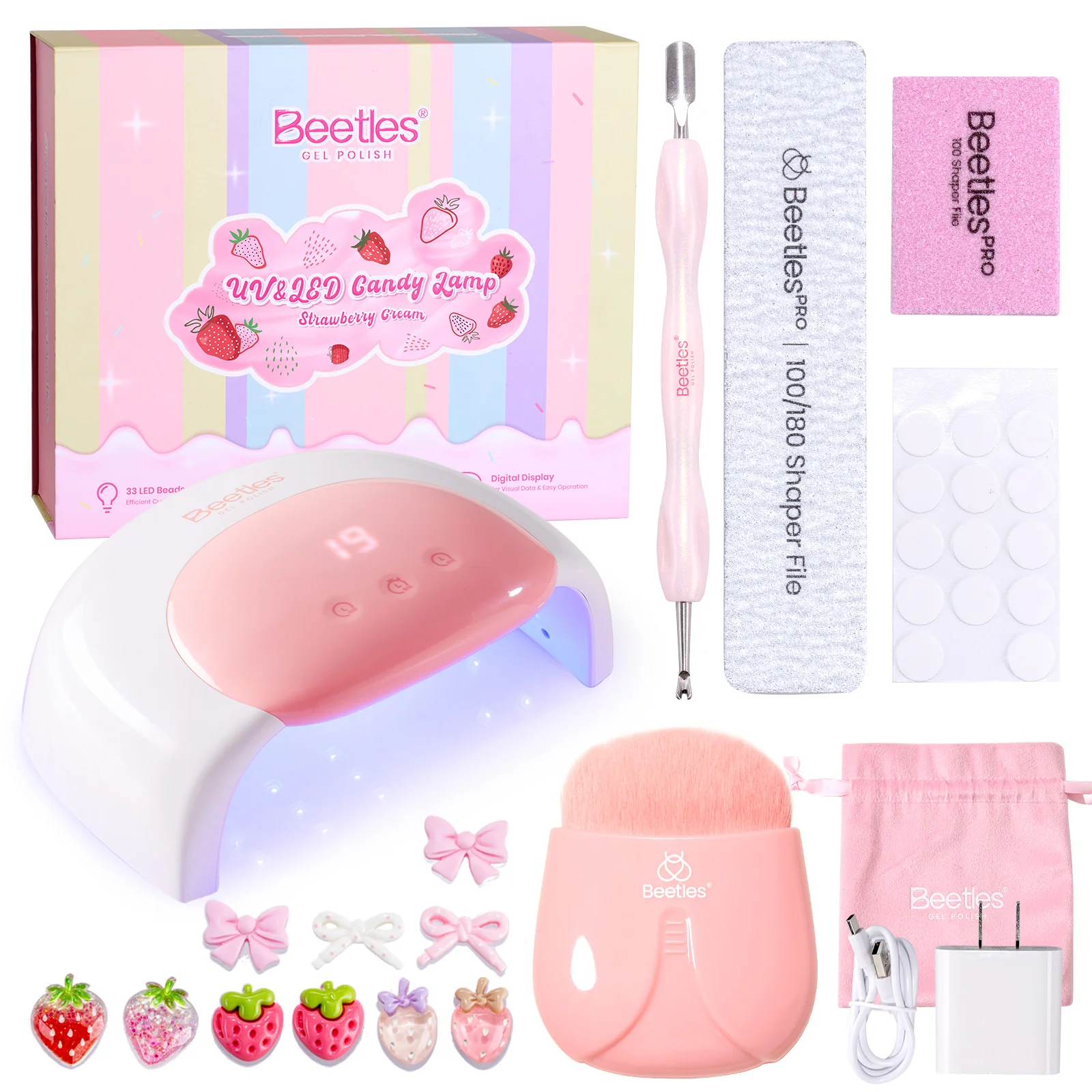 Beetles Stay Shining Candy White UV/LED Nail Lamp - Image 9