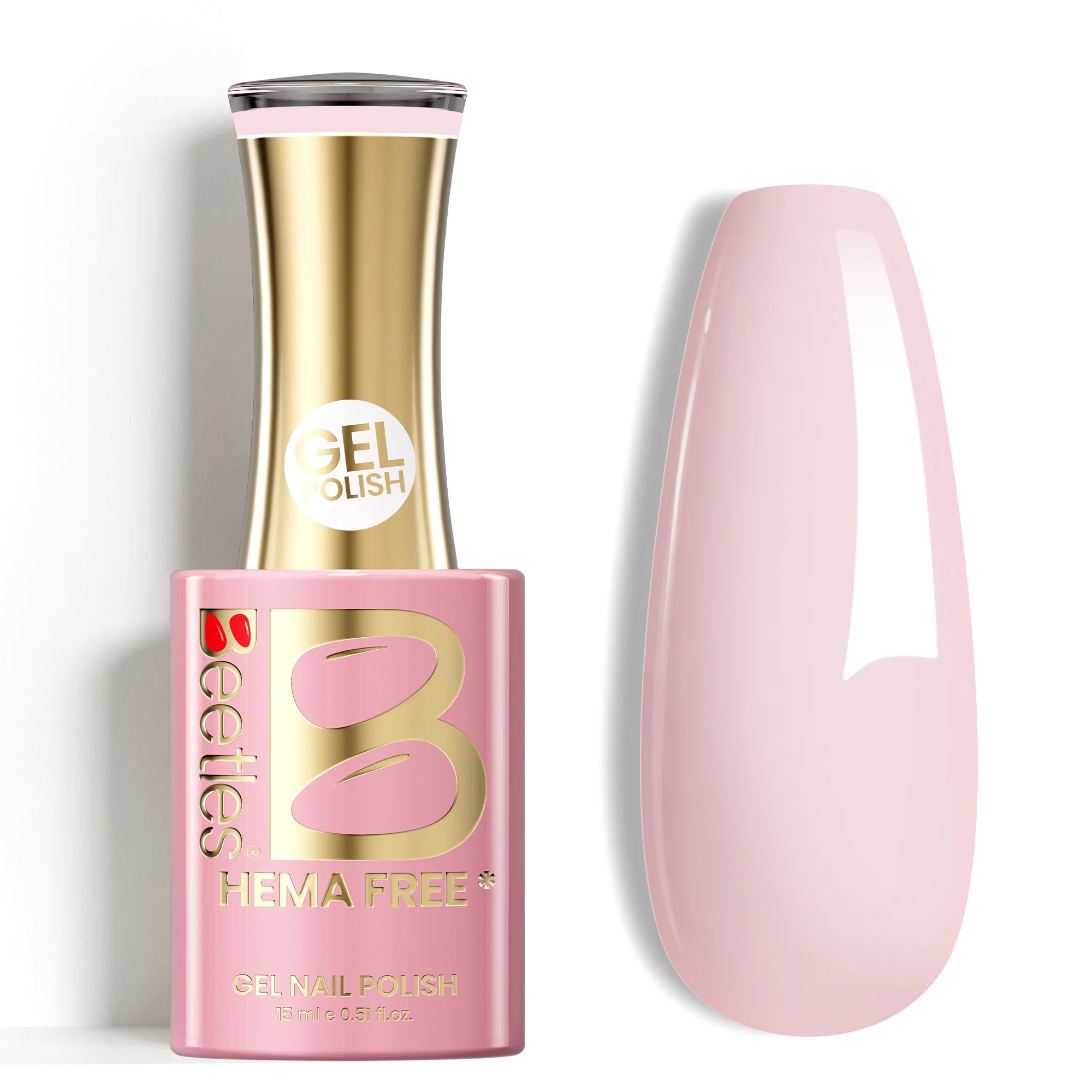 Beetles Stay Shining Cloud Wisp Nude HEMA Free TPO Free Jelly Gel Polish 15ml