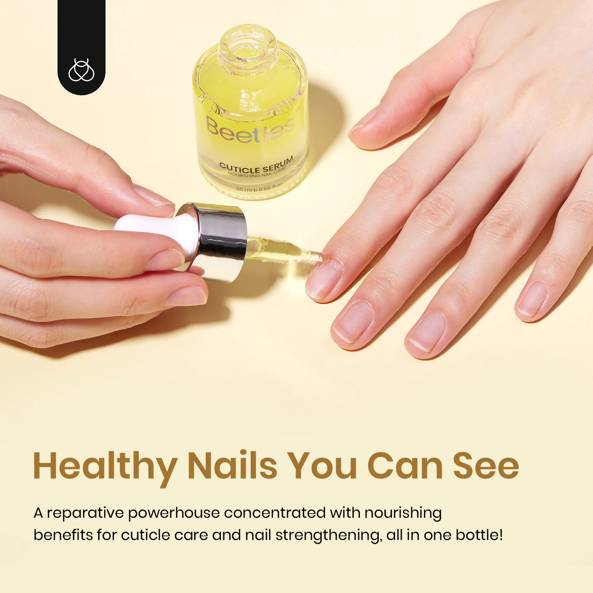 Beetles Stay Shining Cuticle Serum Almond Scent 20ml - Image 5