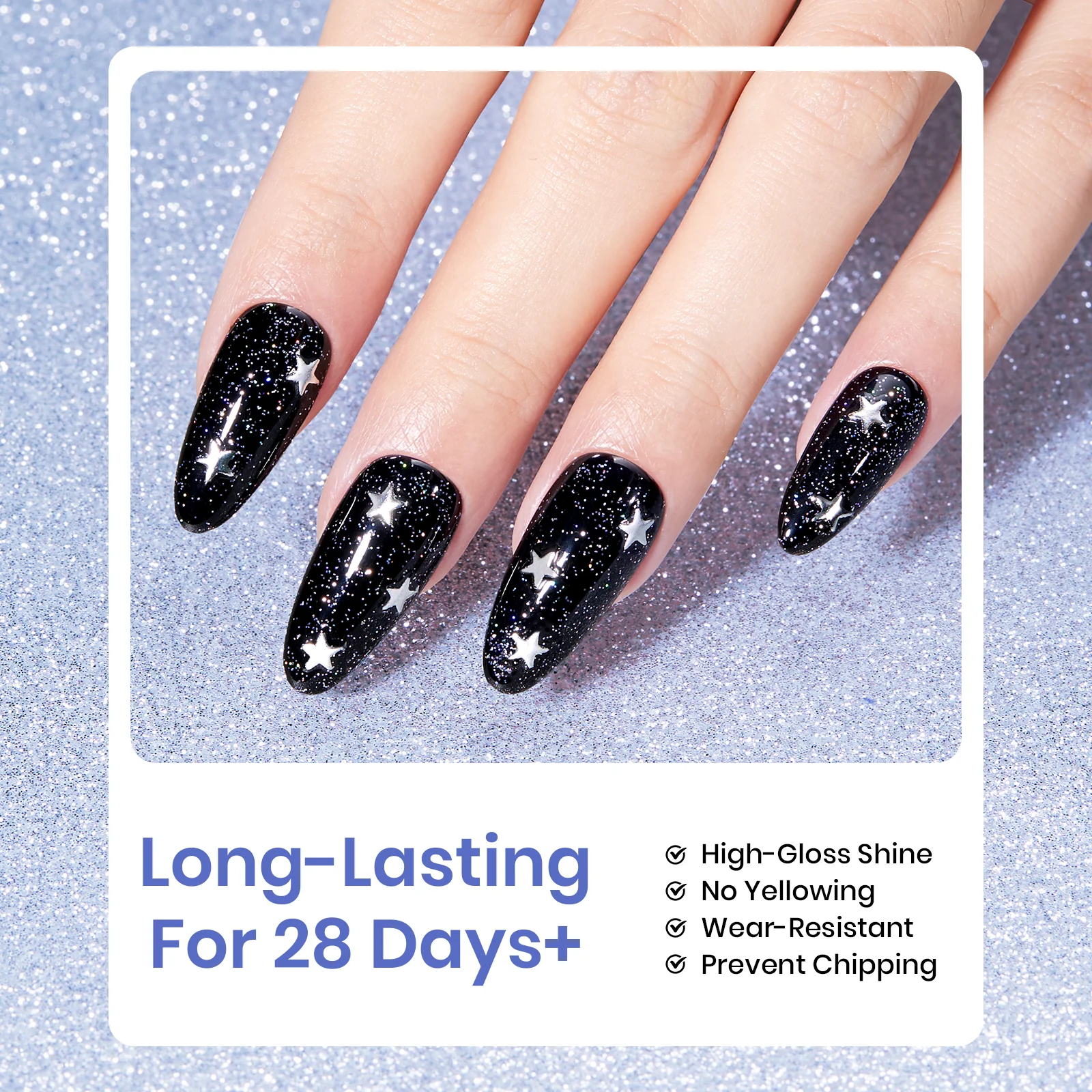Beetles Stay Shining Diamond Veil Glitter Top Coat HEMA Free & TPO Free 15ml - Image 5