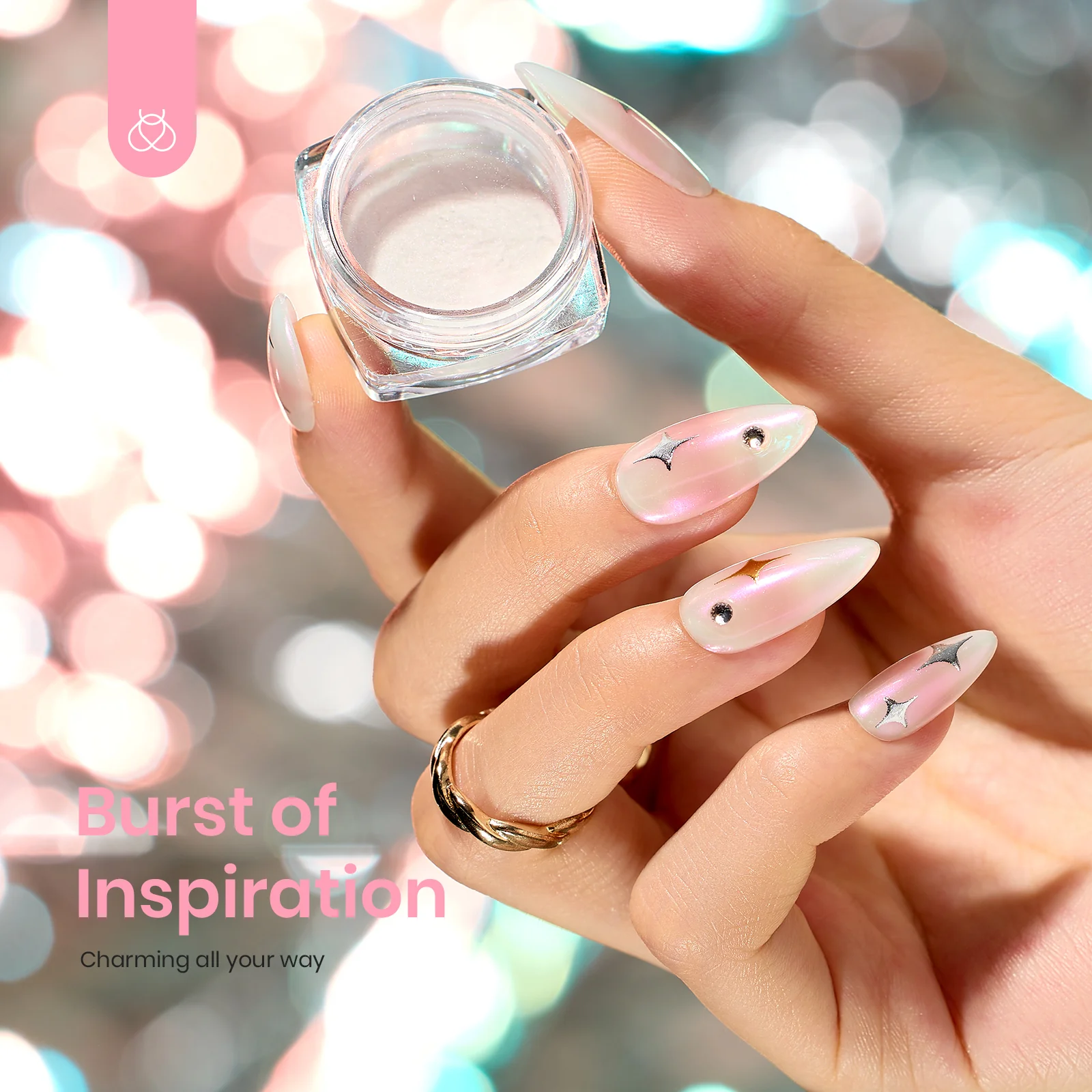 Beetles Stay Shining Effortless Chic Chrome Nail Powder - Image 4