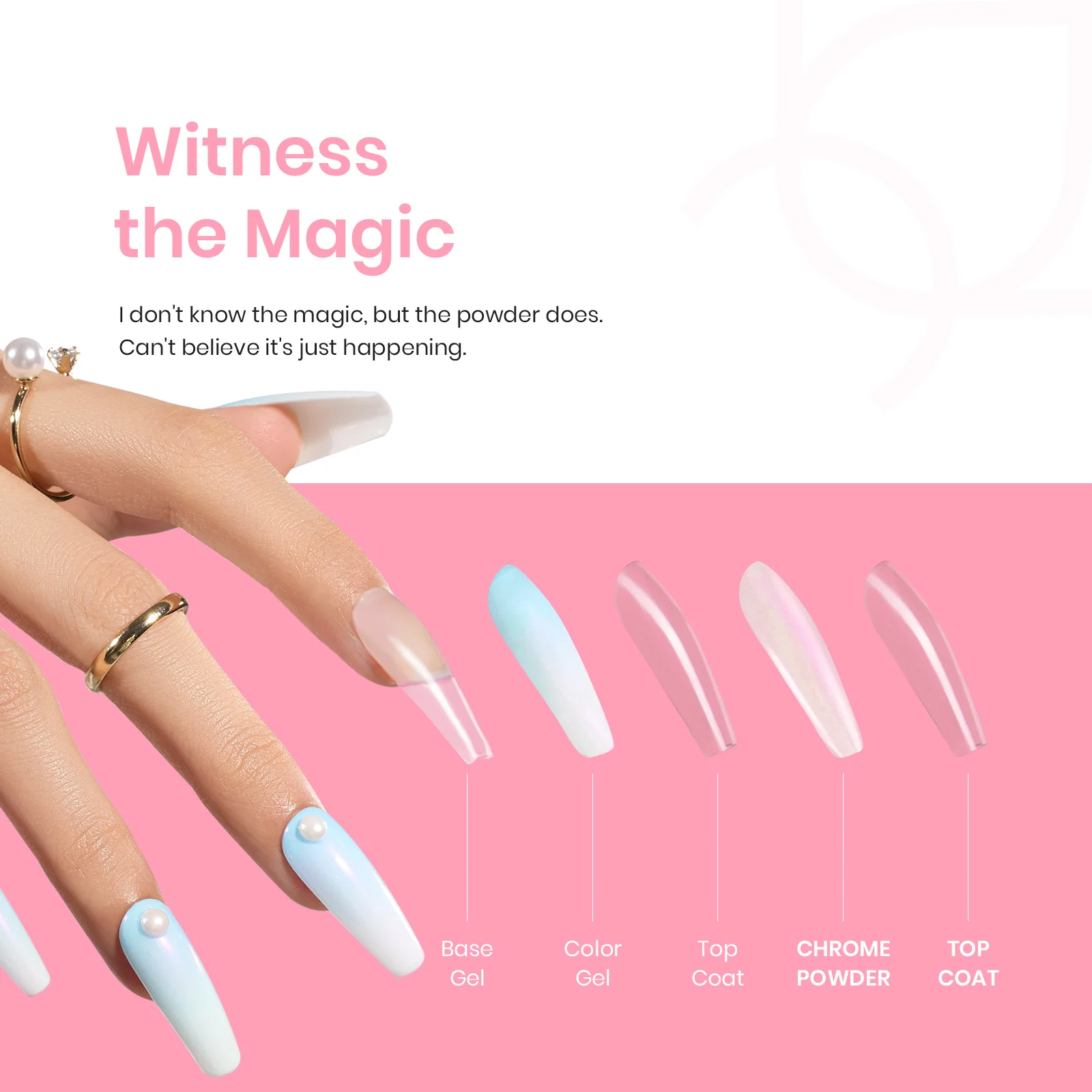 Beetles Stay Shining Effortless Chic Chrome Nail Powder - Image 6