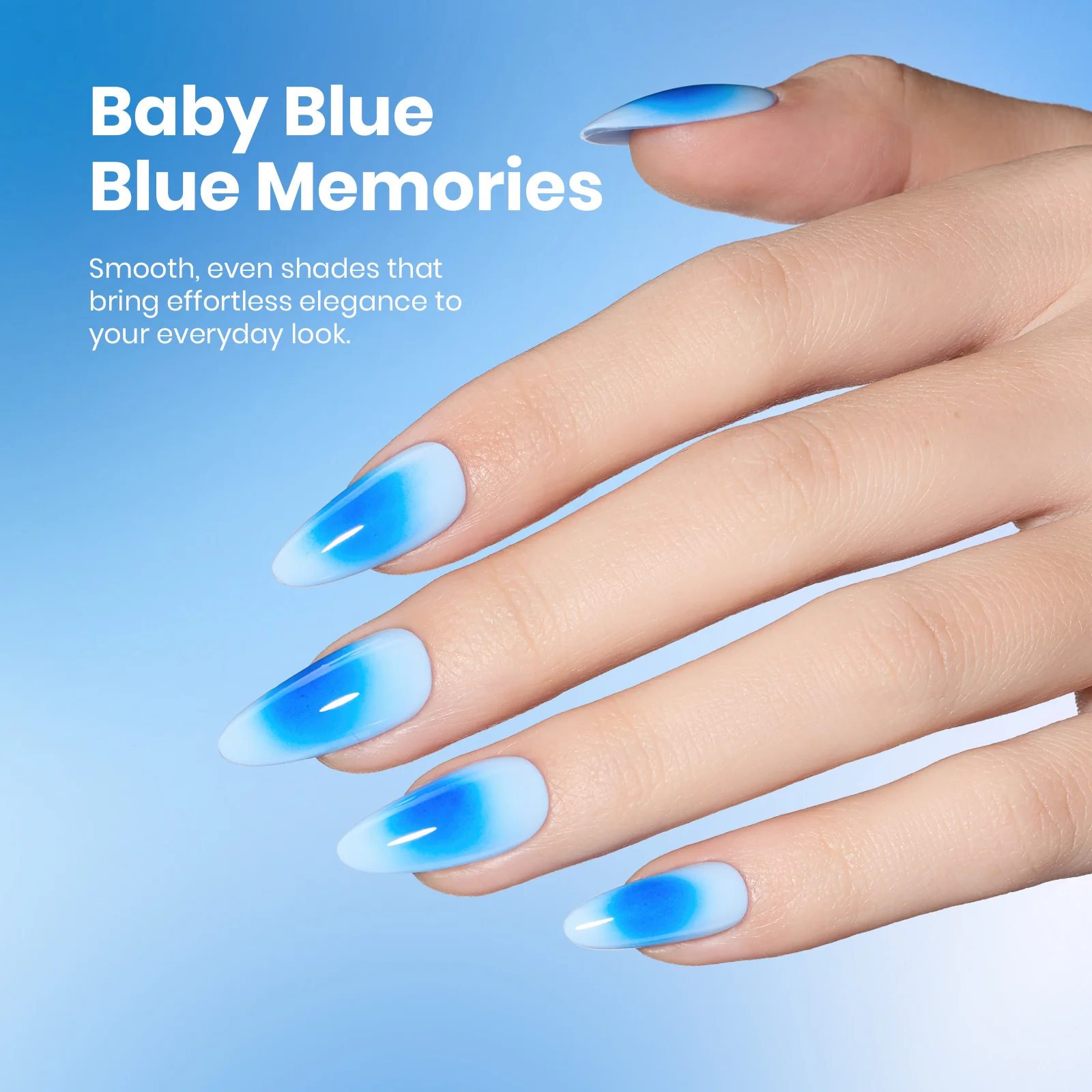 Beetles Stay Shining Collection Salon-Quality Gel Polish - 15ml of Baby Blue - Image 5