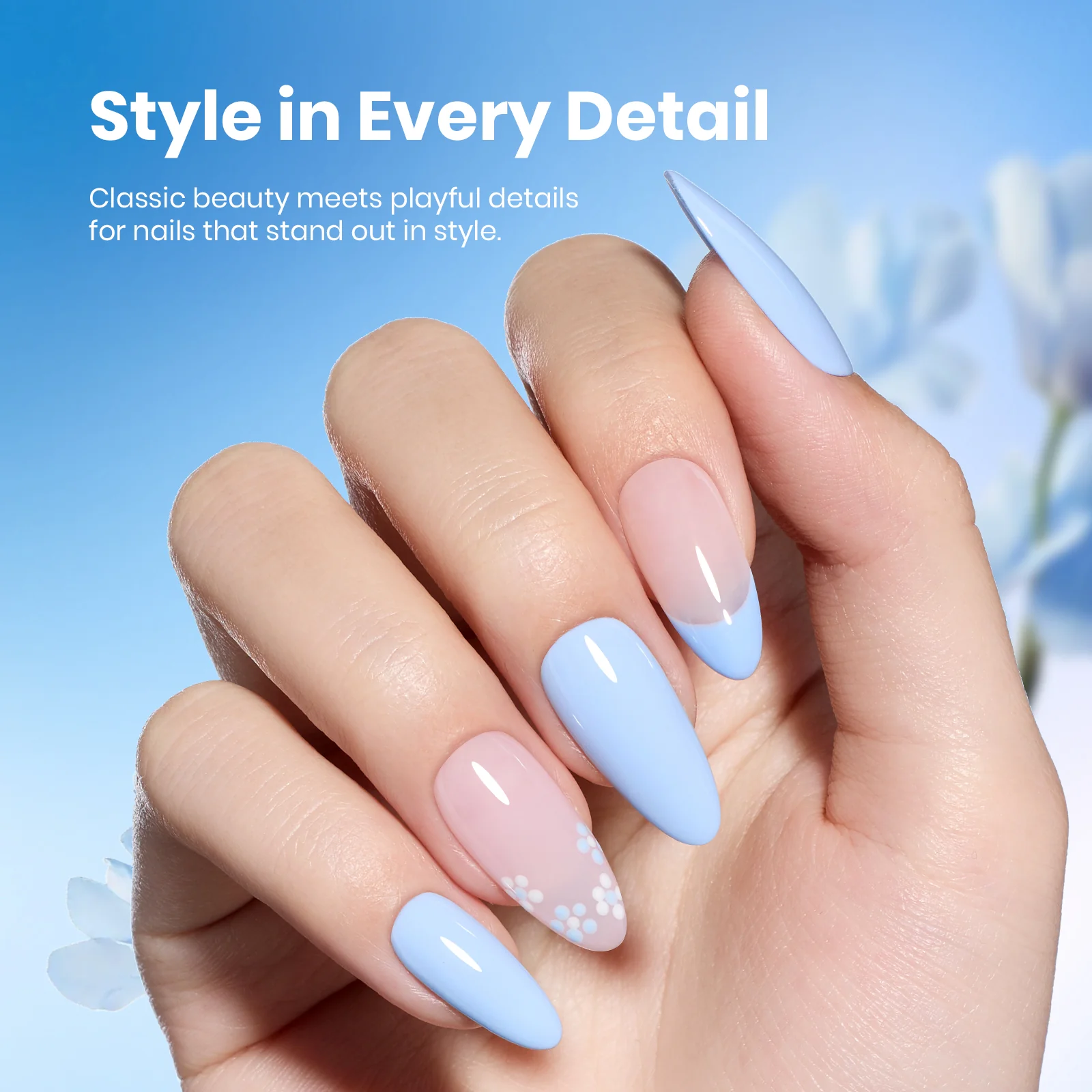 Beetles Stay Shining Collection Salon-Quality Gel Polish - 15ml of Baby Blue - Image 6