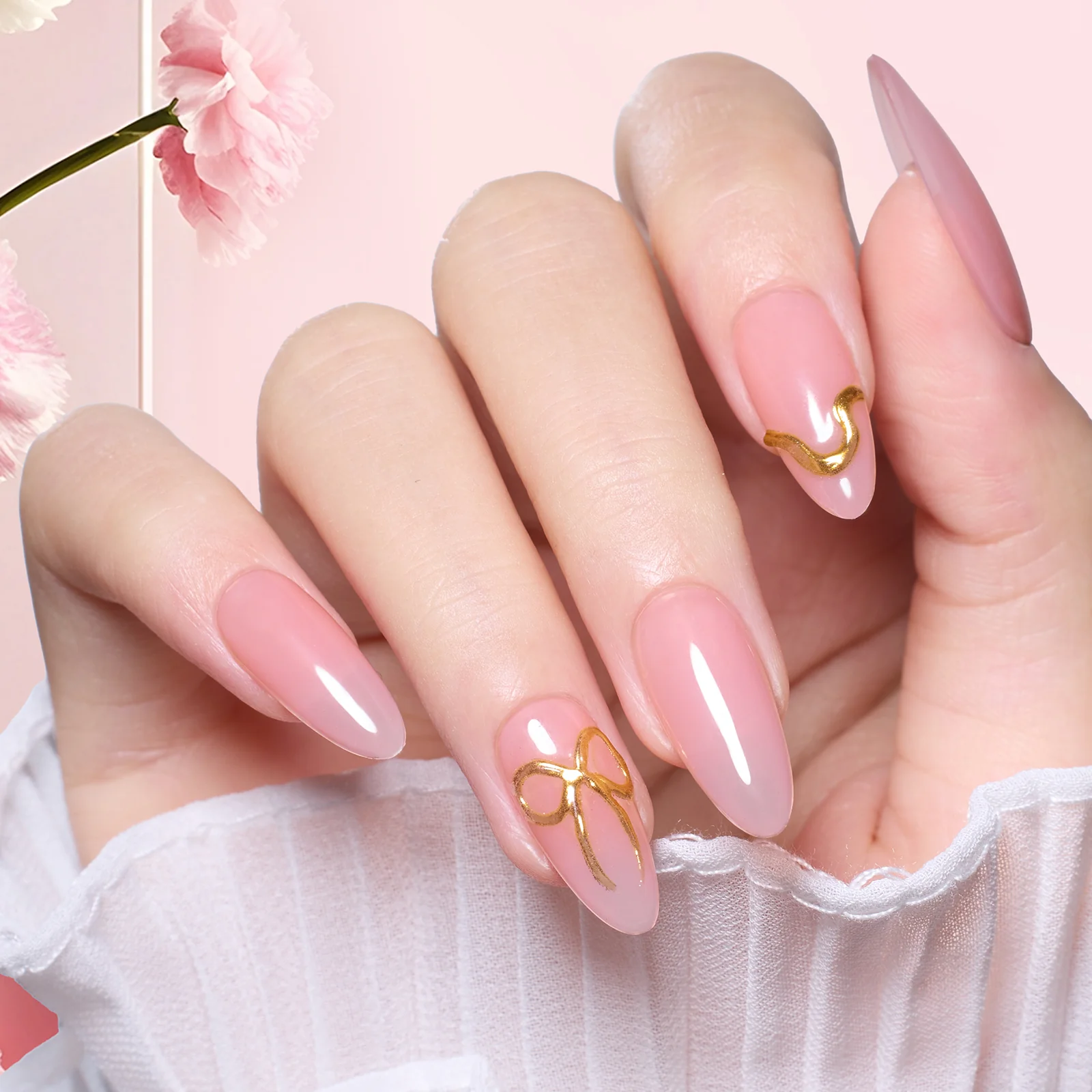 Beetles Stay Shining Collection Salon-Quality Gel Nail Polish - 15ml of Pink Veil - Image 4