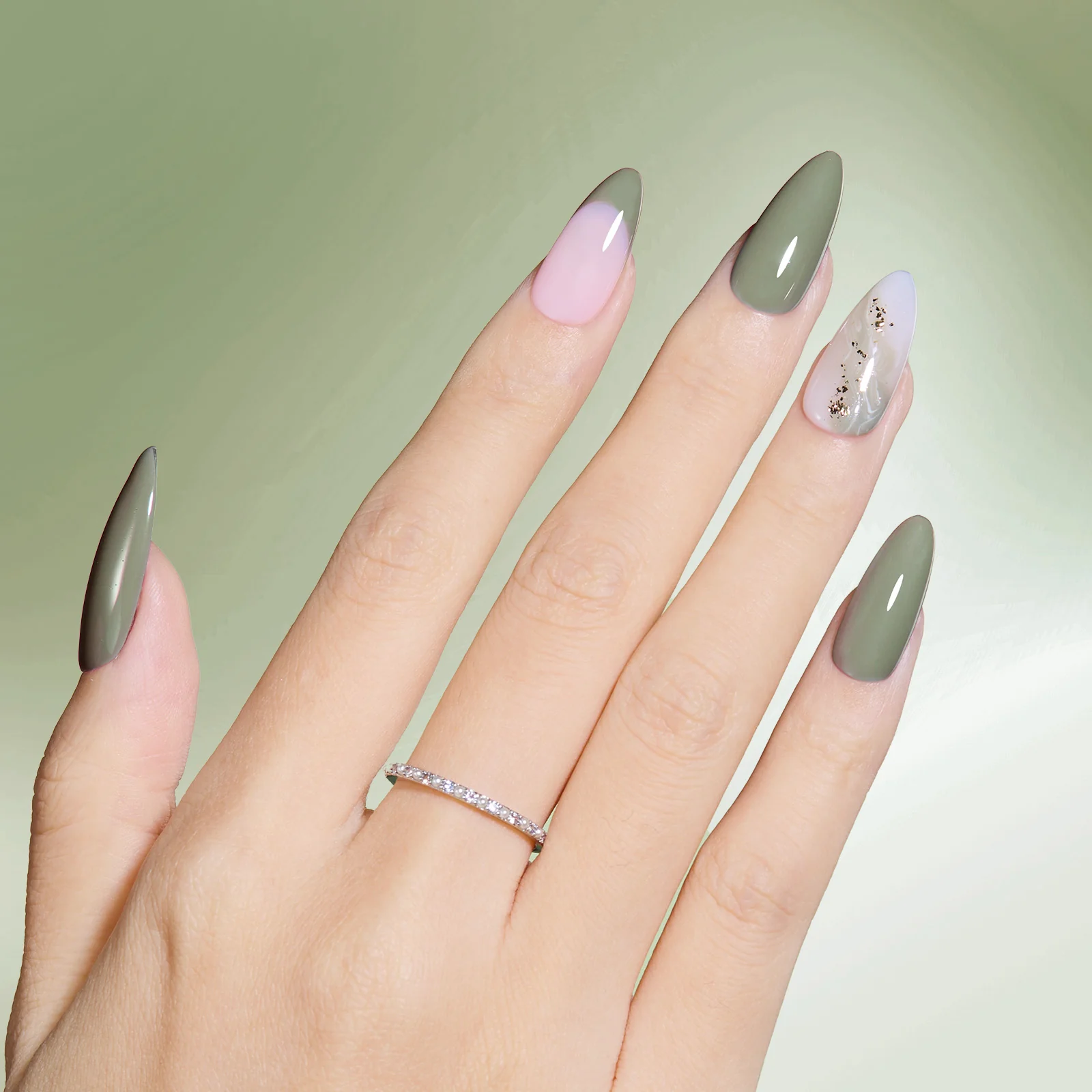 Beetles Stay Shining Collection Salon-Quality Gel Nail Polish - 15ml of Urban Moss - Image 4