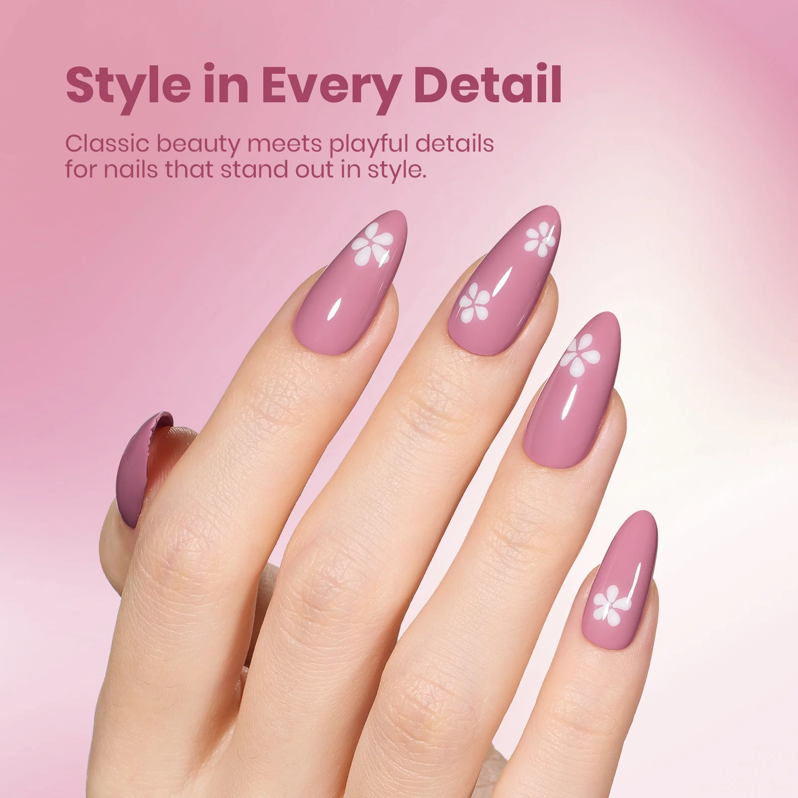 Beetles Stay Shining Collection Salon-Quality Gel Nail Polish - 15ml of Rose Latte - Image 5