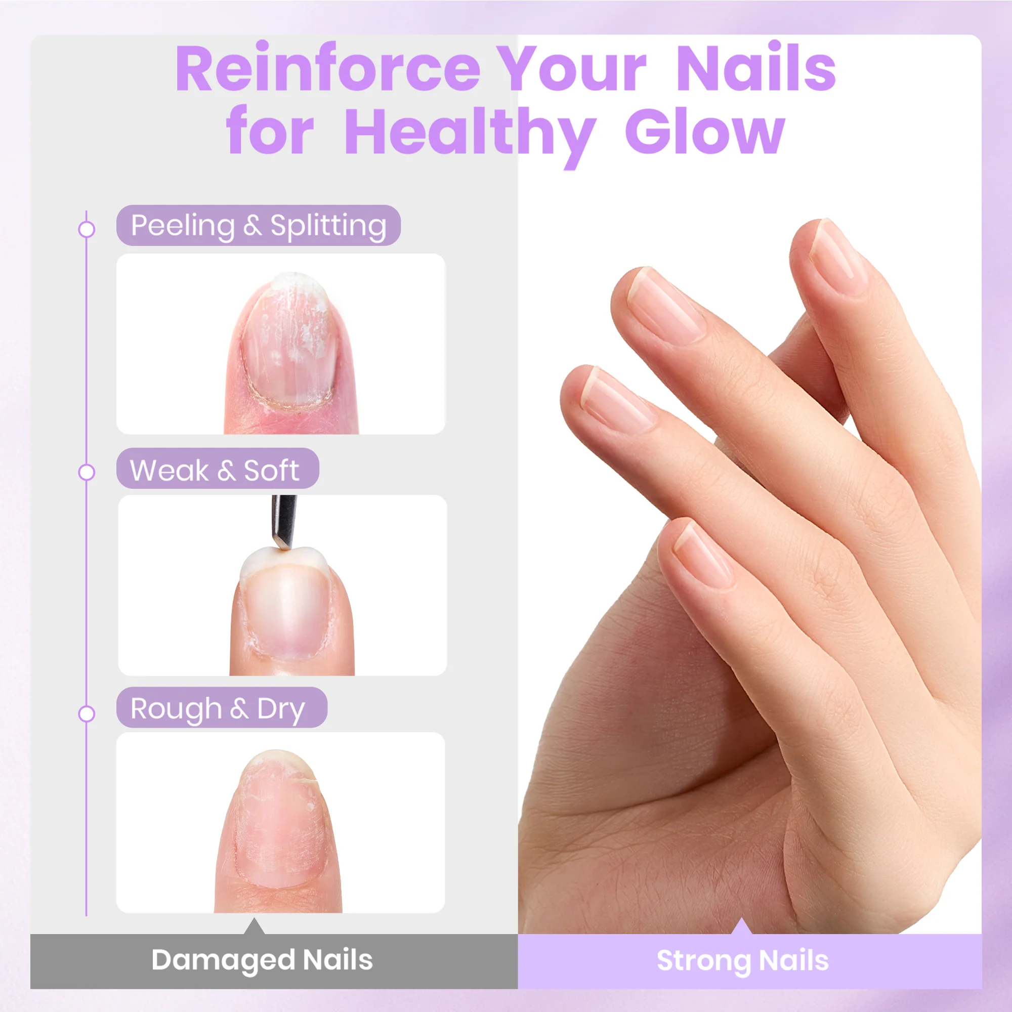 Beetles Stay Shining Grape Nail Strengthener 15ml - Image 2