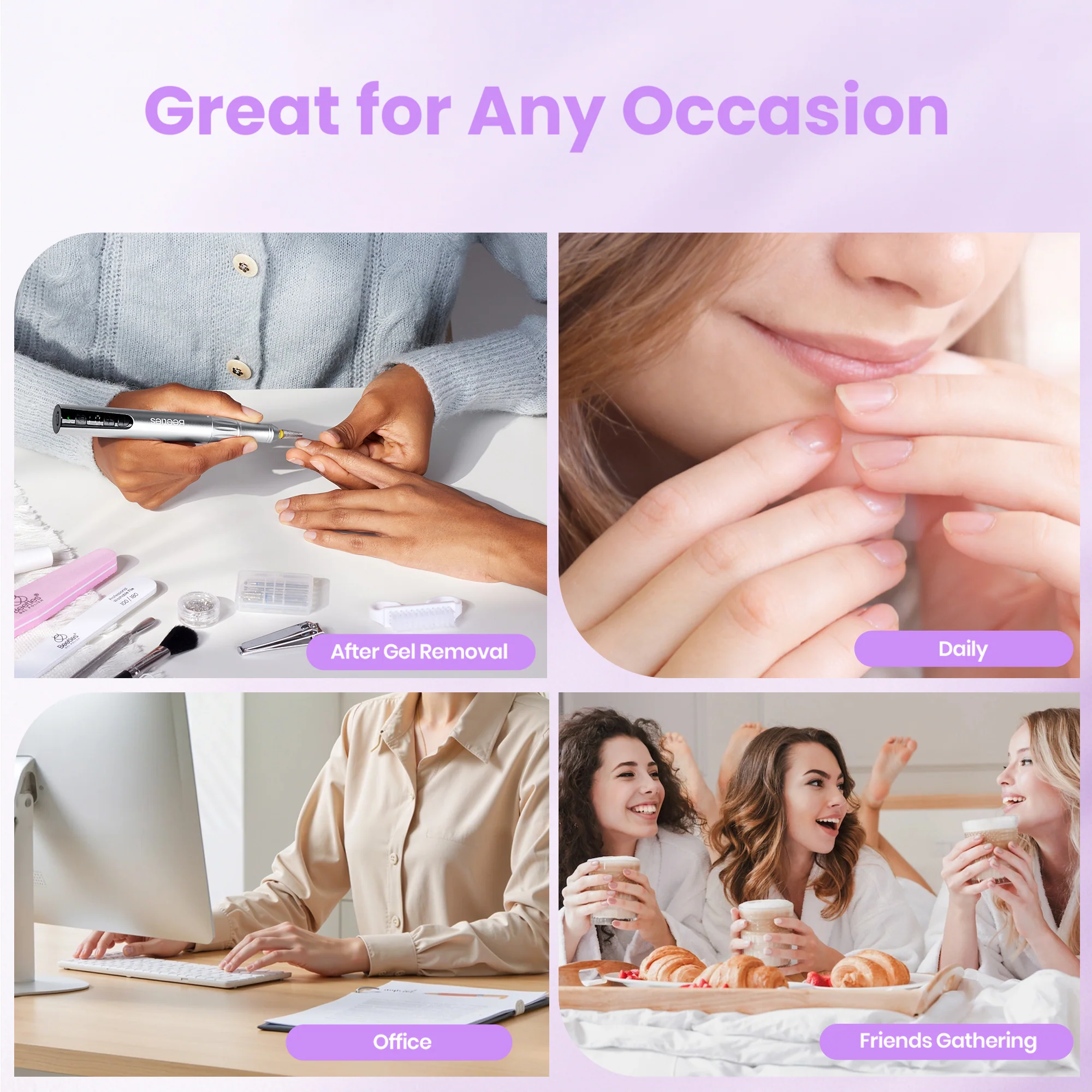 Beetles Stay Shining Grape Nail Strengthener 15ml - Image 6