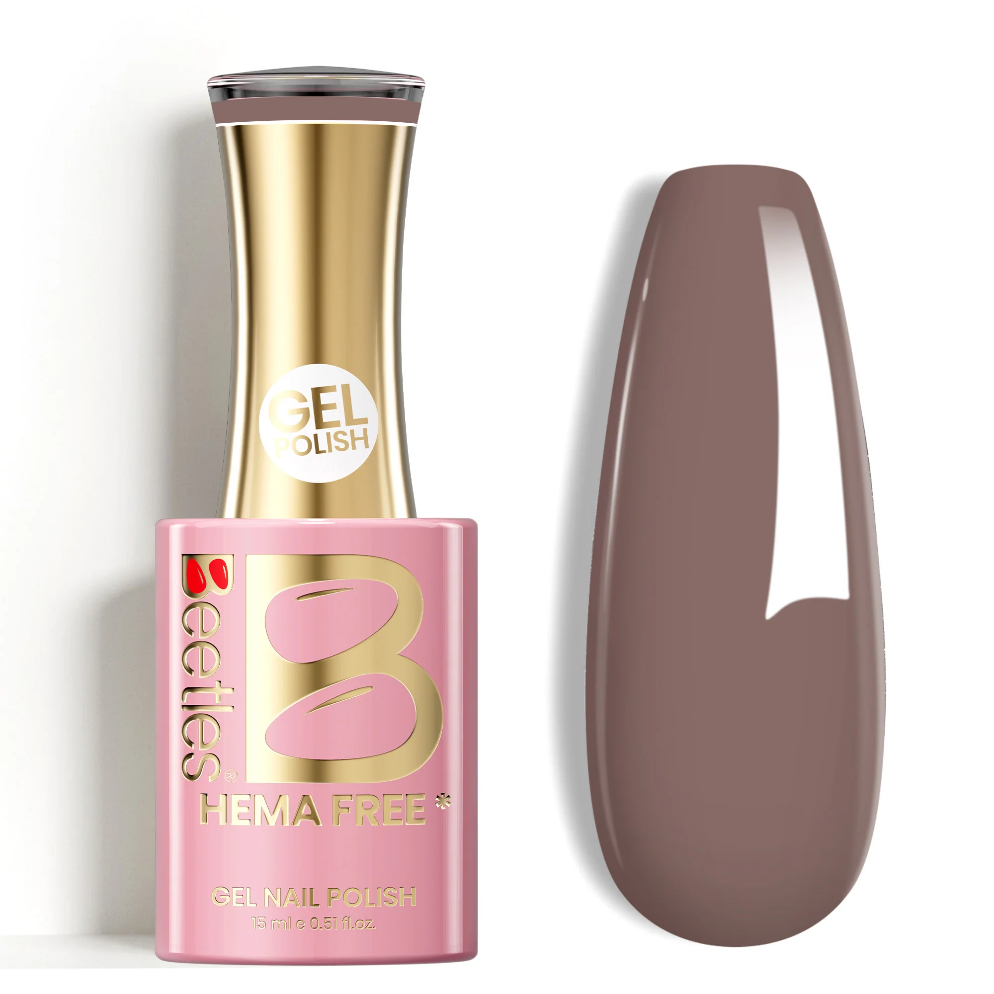 Beetles Stay Shining Iced Mocha HEMA Free TPO Free Gel Nail Polish 15ml
