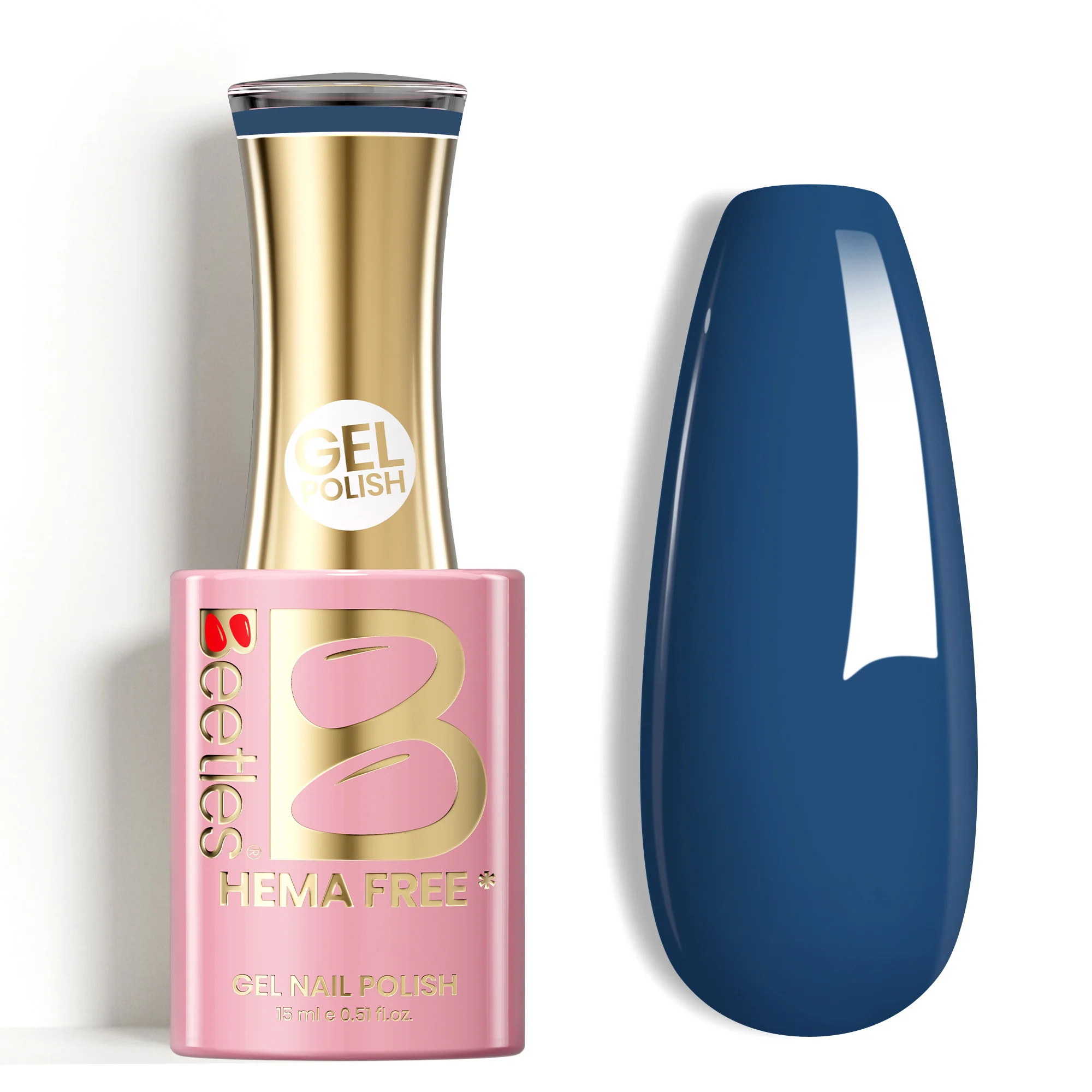 Beetles Stay Shining Indigo Tide HEMA Free TPO Free Gel Nail Polish 15ml