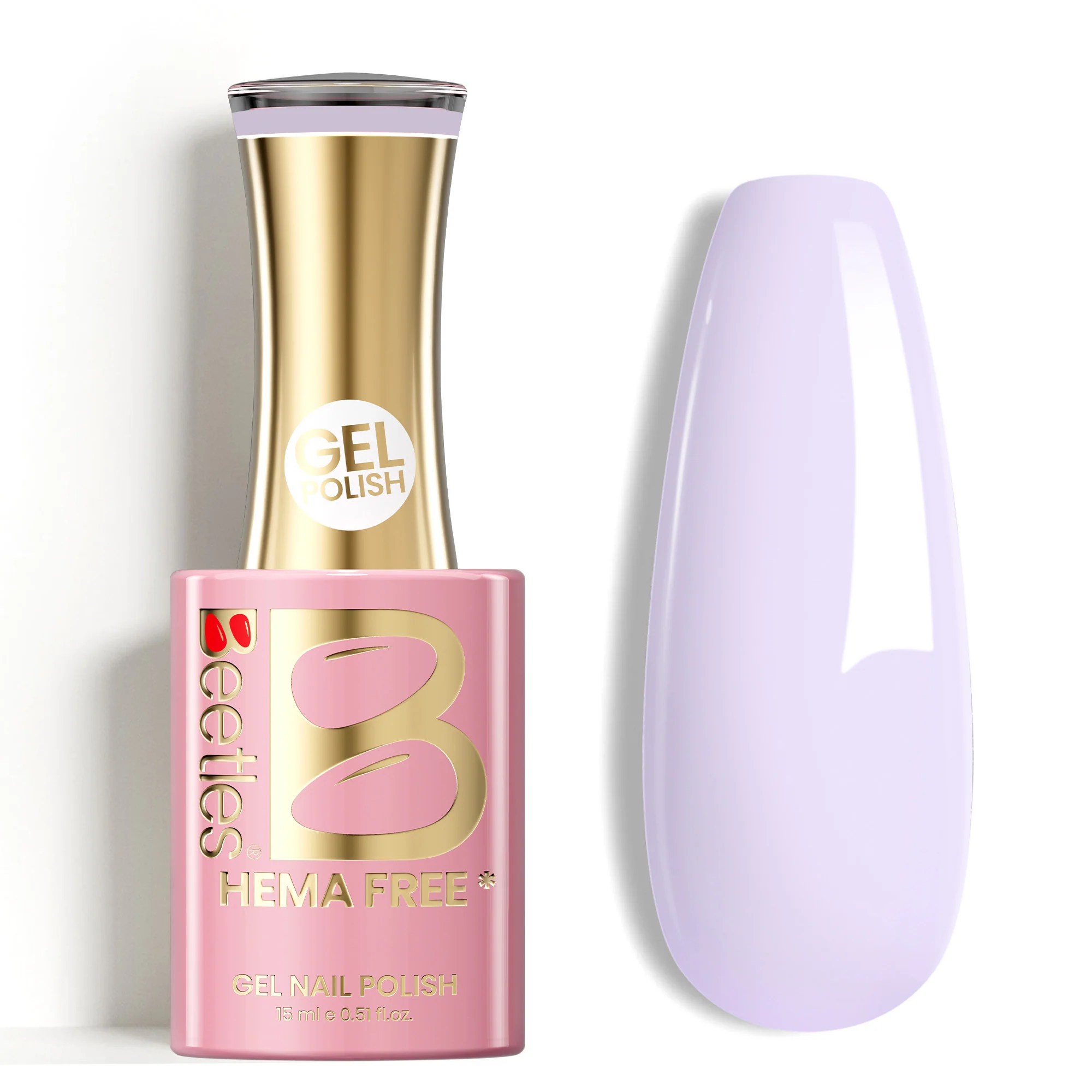 Beetles Stay Shining Lavender Haze HEMA Free TPO Free Gel Nail Polish 15ml