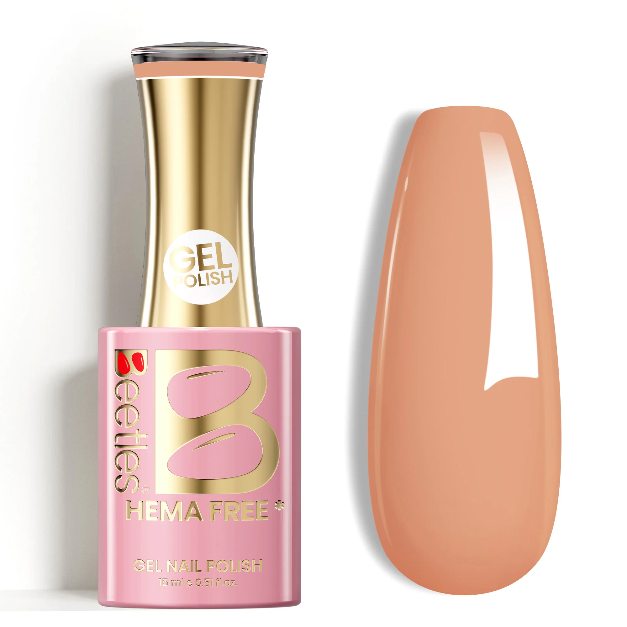 Beetles Stay Shining Light Nude HEMA Free TPO Free Jelly Gel Nail Polish 15ml