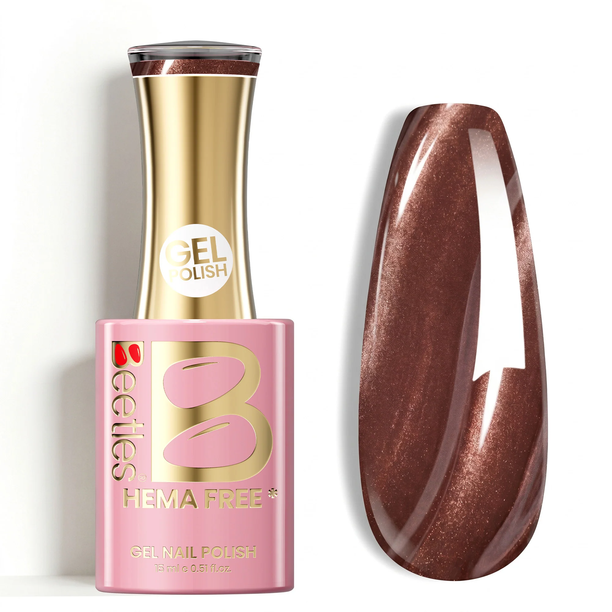 Beetles Stay Shining Lunar Echo HEMA Free TPO Free Cat Eye Gel Nail Polish with Magnetic 15ml