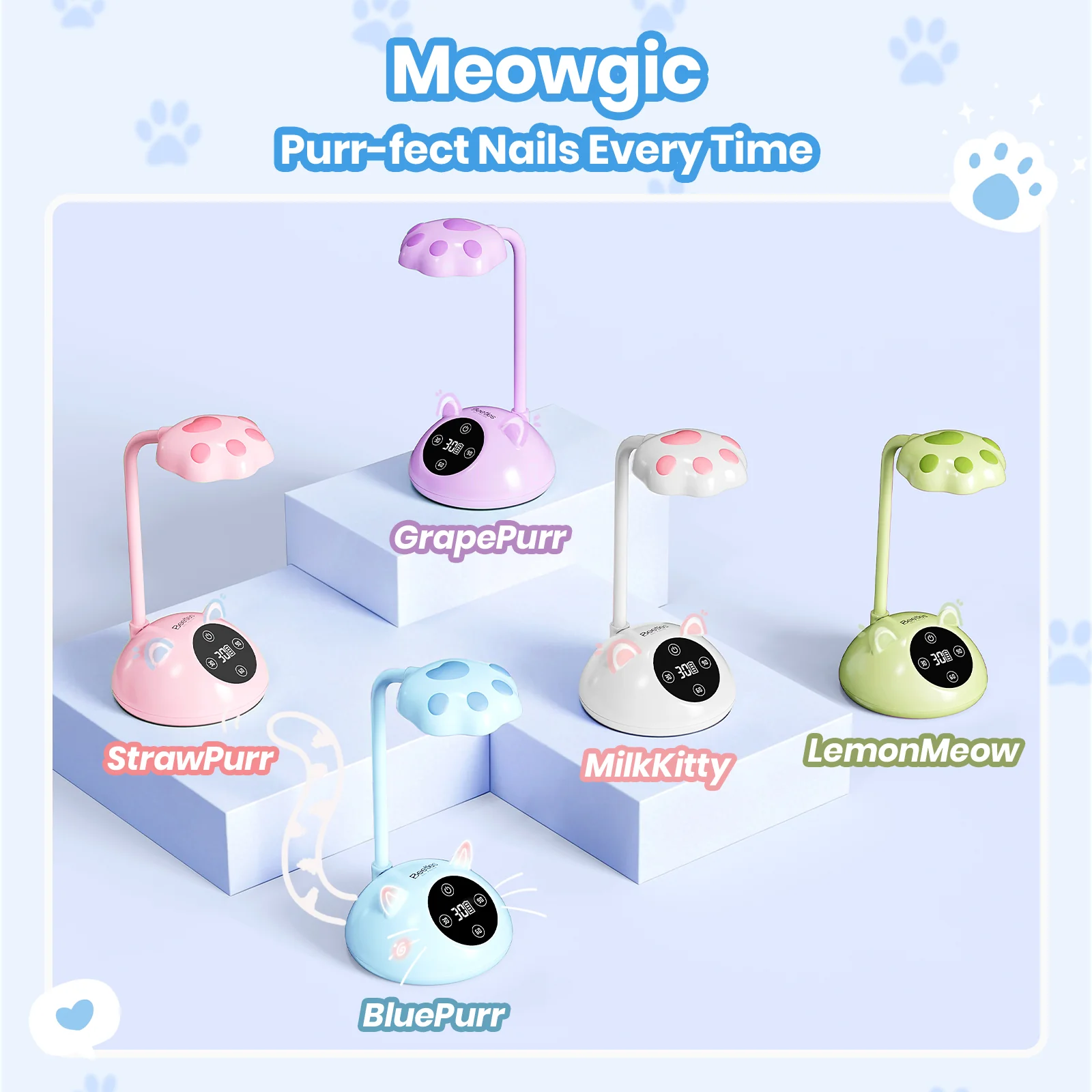 Beetles Stay Shining Meowgic BluePurr Nail Lamp - Image 9