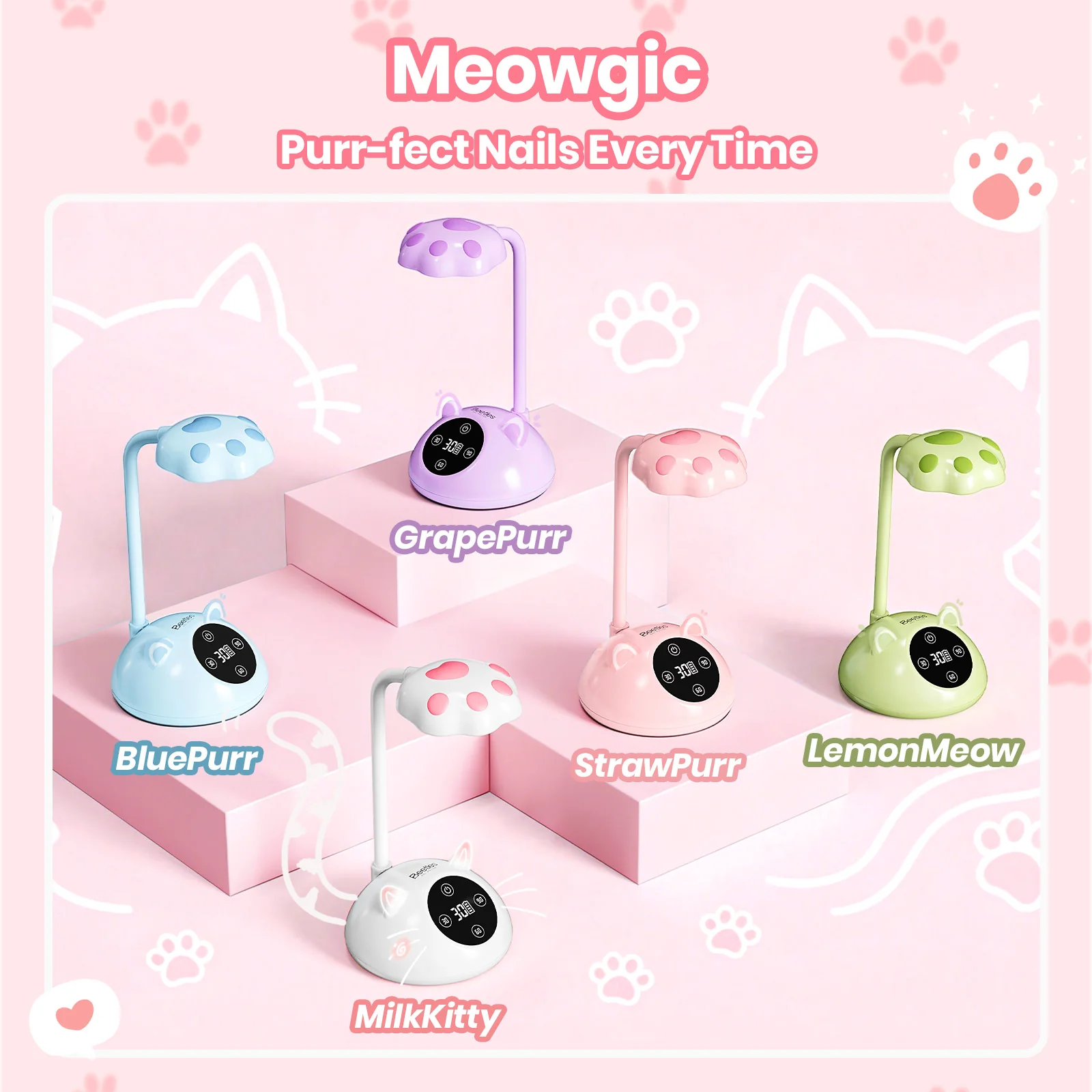 Beetles Stay Shining Meowgic MilkKitty Nail Lamp - Image 7