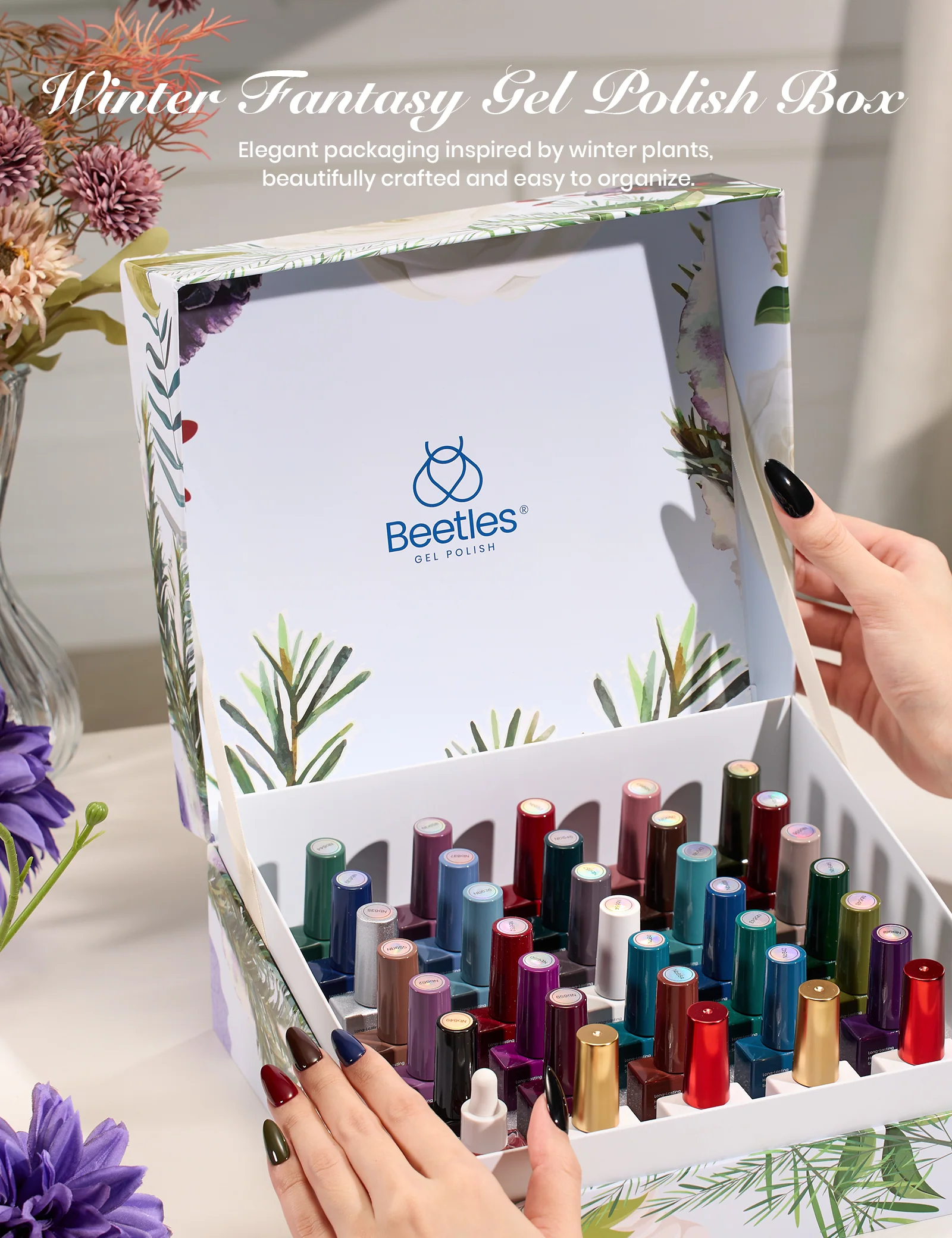 Beetles Stay Shining Midnight Garden HEMA Free TPO Free  Gel Polish Box 30 Colors 15ml - Image 2