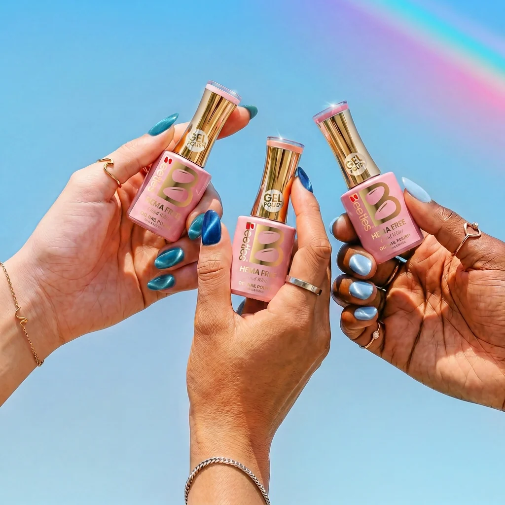 Beetles Stay Shining Moonlit Mist HEMA Free TPO Free 6 Colors Cat Eye Gel Polish Set 7.5ml - Image 5