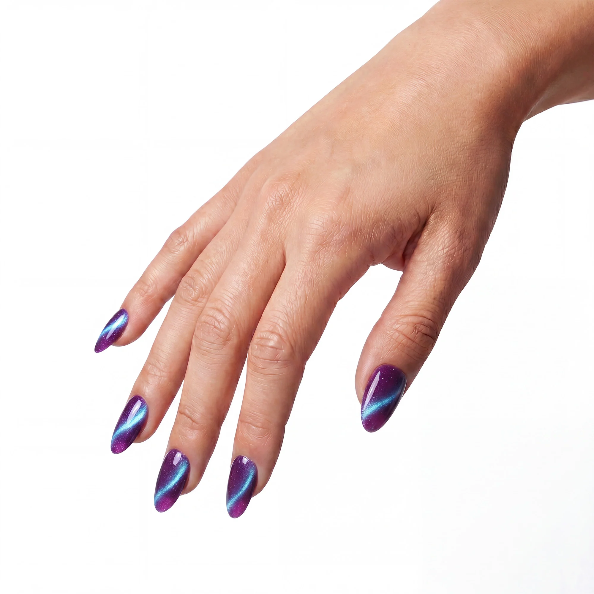 Beetles Stay Shining Mystic Amethyst HEMA Free TPO Free Cat Eye Gel Polish 15ml with Magnet - Image 2