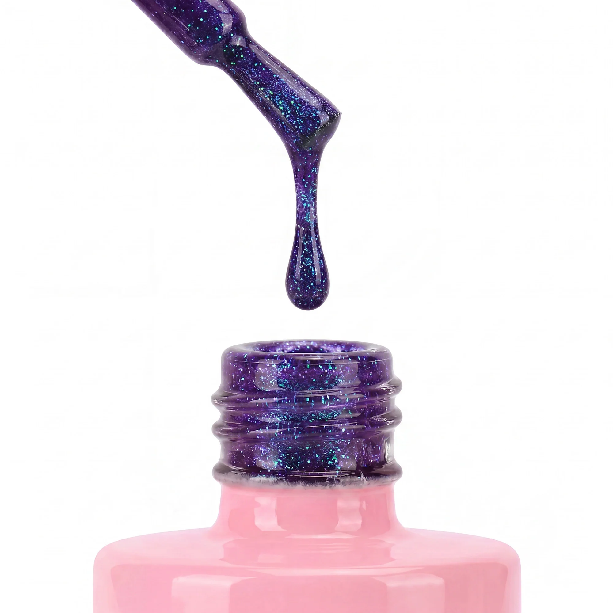 Beetles Stay Shining Mystic Amethyst HEMA Free TPO Free Cat Eye Gel Polish 15ml with Magnet - Image 5