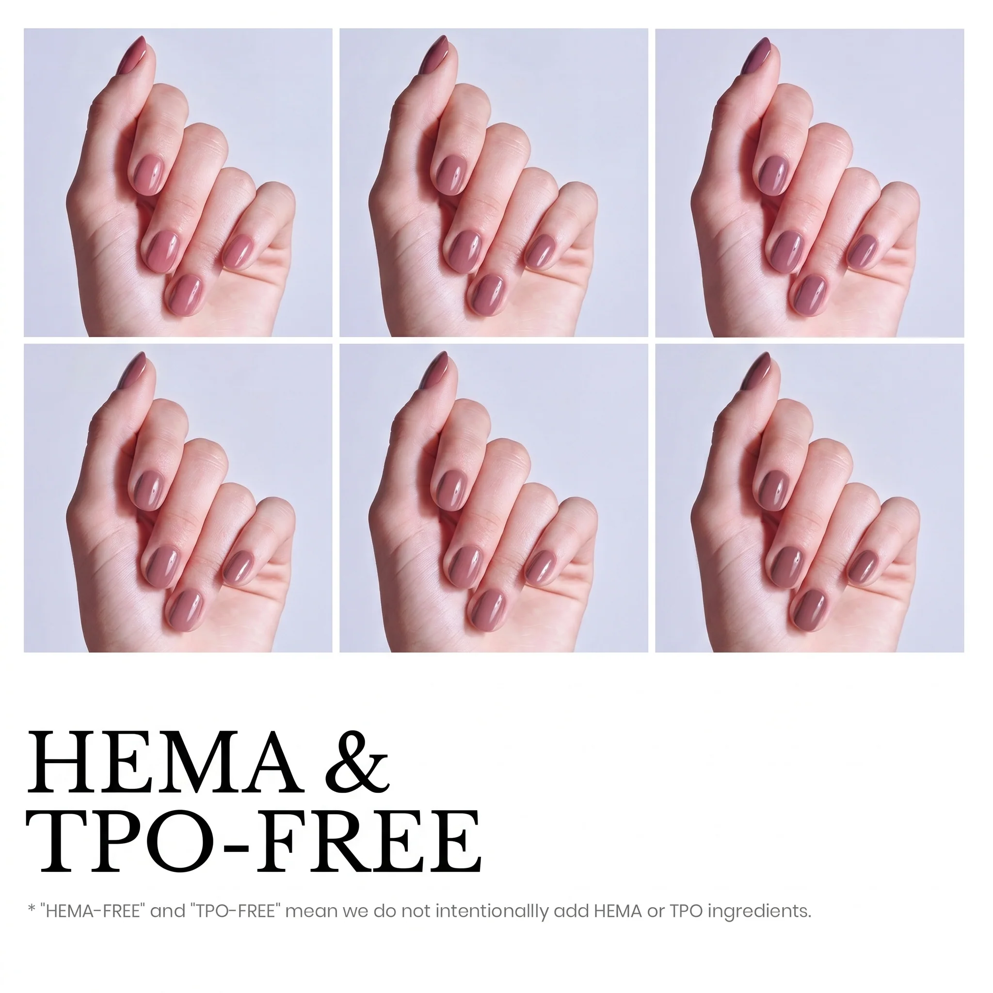 Beetles Stay Shining Neutral Colors HEMA Free TPO Free 6 Colors Gel Nail Polish Set 7.5ml - Image 3