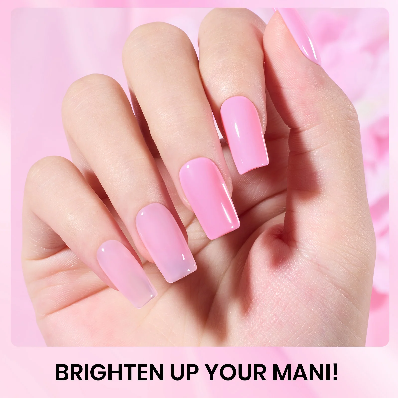 Beetles Stay Shining Pink melody HEMA Free TPO Free 6 Colors Gel Nail Polish Set 7.5ml - Image 4