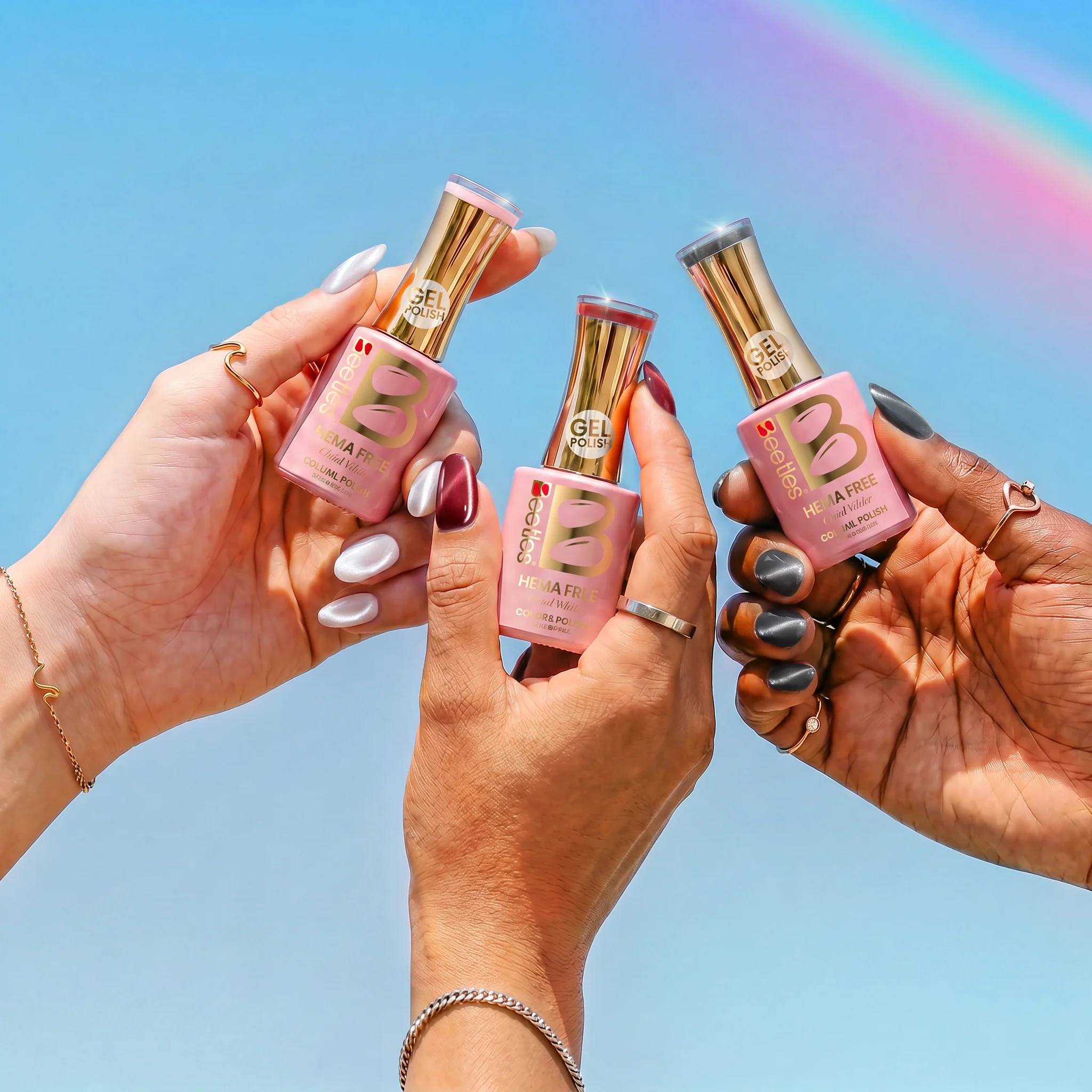 Beetles Stay Shining Porcelain Glow HEMA Free TPO Free 6 Colors Cat Eye Gel Set 7.5ml - Image 5