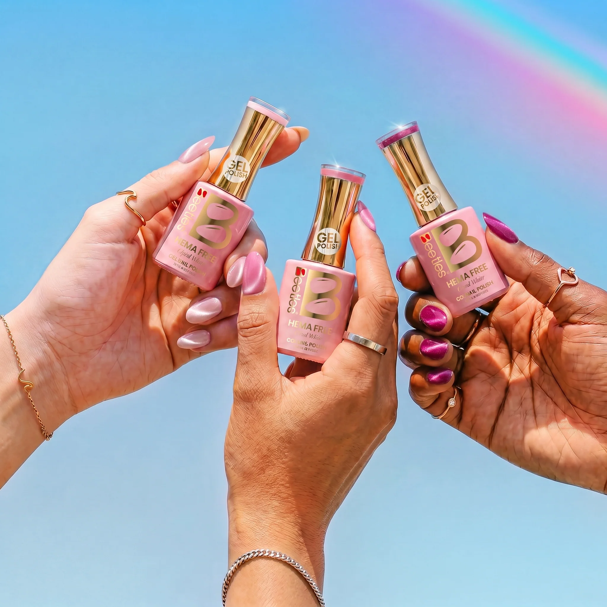 Beetles Stay Shining Pulse of Love HEMA Free TPO Free 6 Colors Cat Eye Gel Polish Set 7.5ml - Image 5