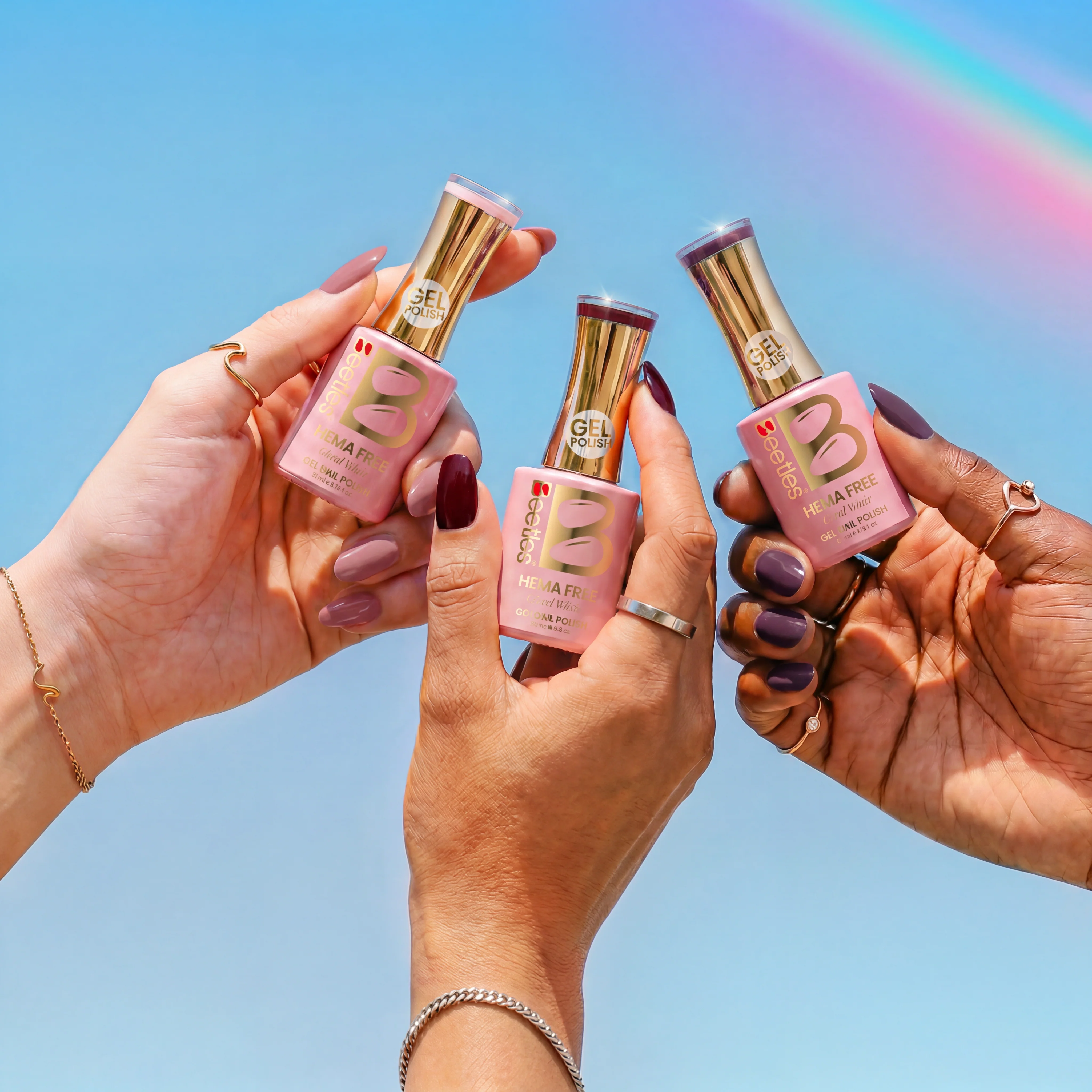 Beetles Stay Shining Rose Petals HEMA Free TPO Free 6 Colors Gel Nail Polish Set 7.5ml - Image 5