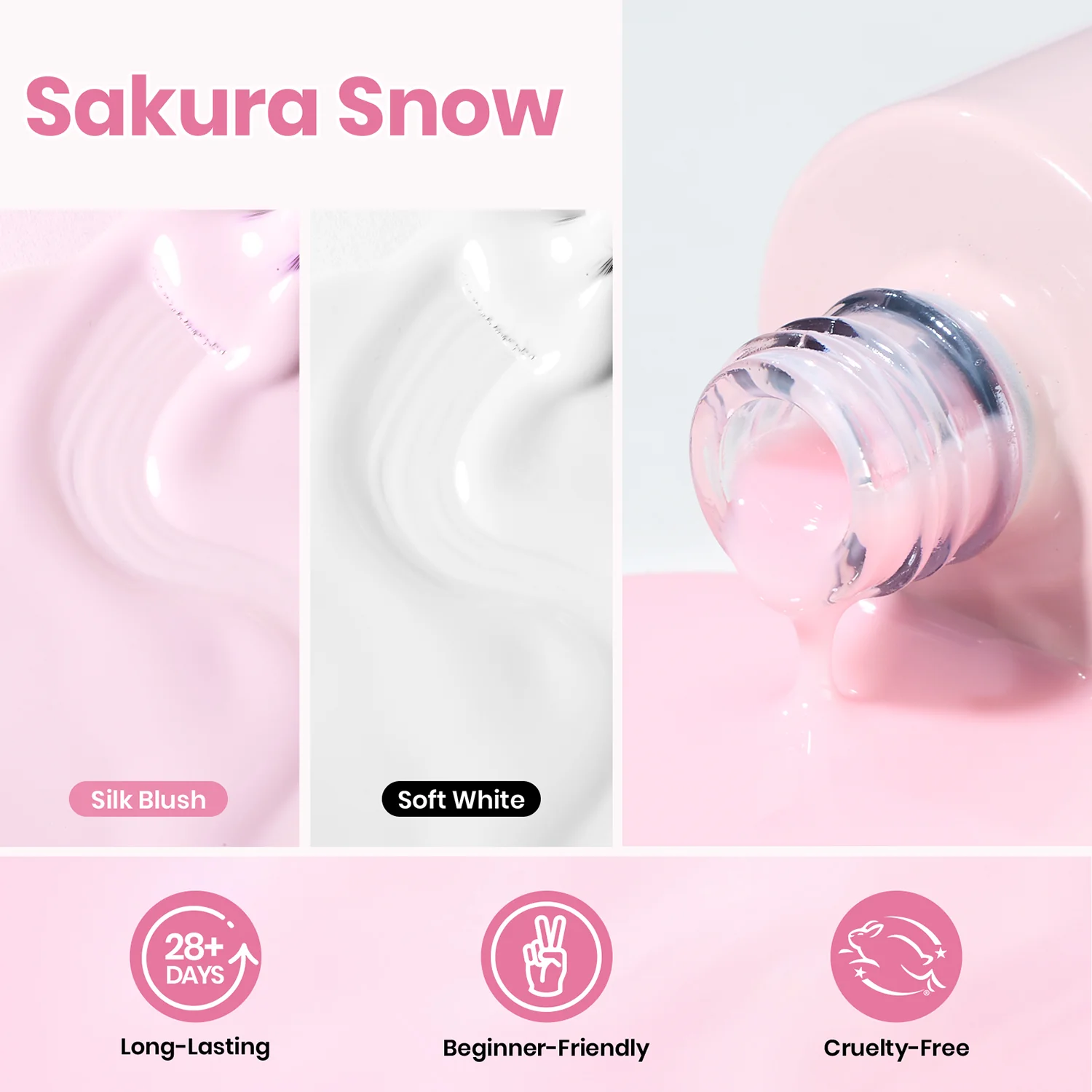 Beetles Stay Shining Sakura Snow Gel Nail Kit - Image 3