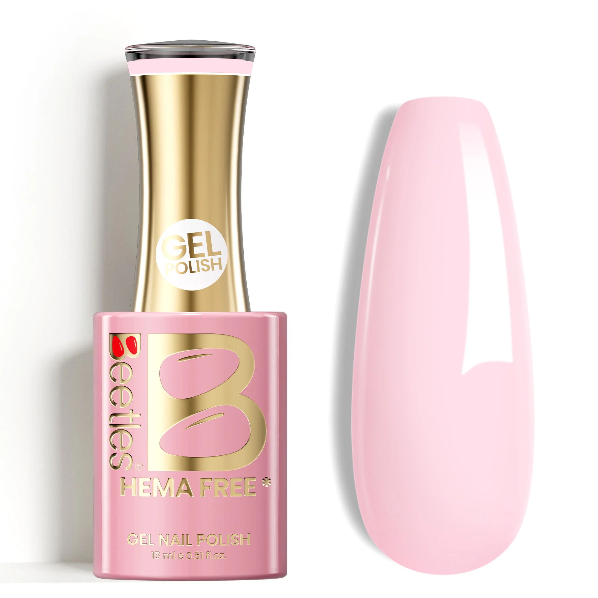 Beetles Stay Shining Strawberry Milk HEMA Free TPO Free Gel Nail Polish 15ml
