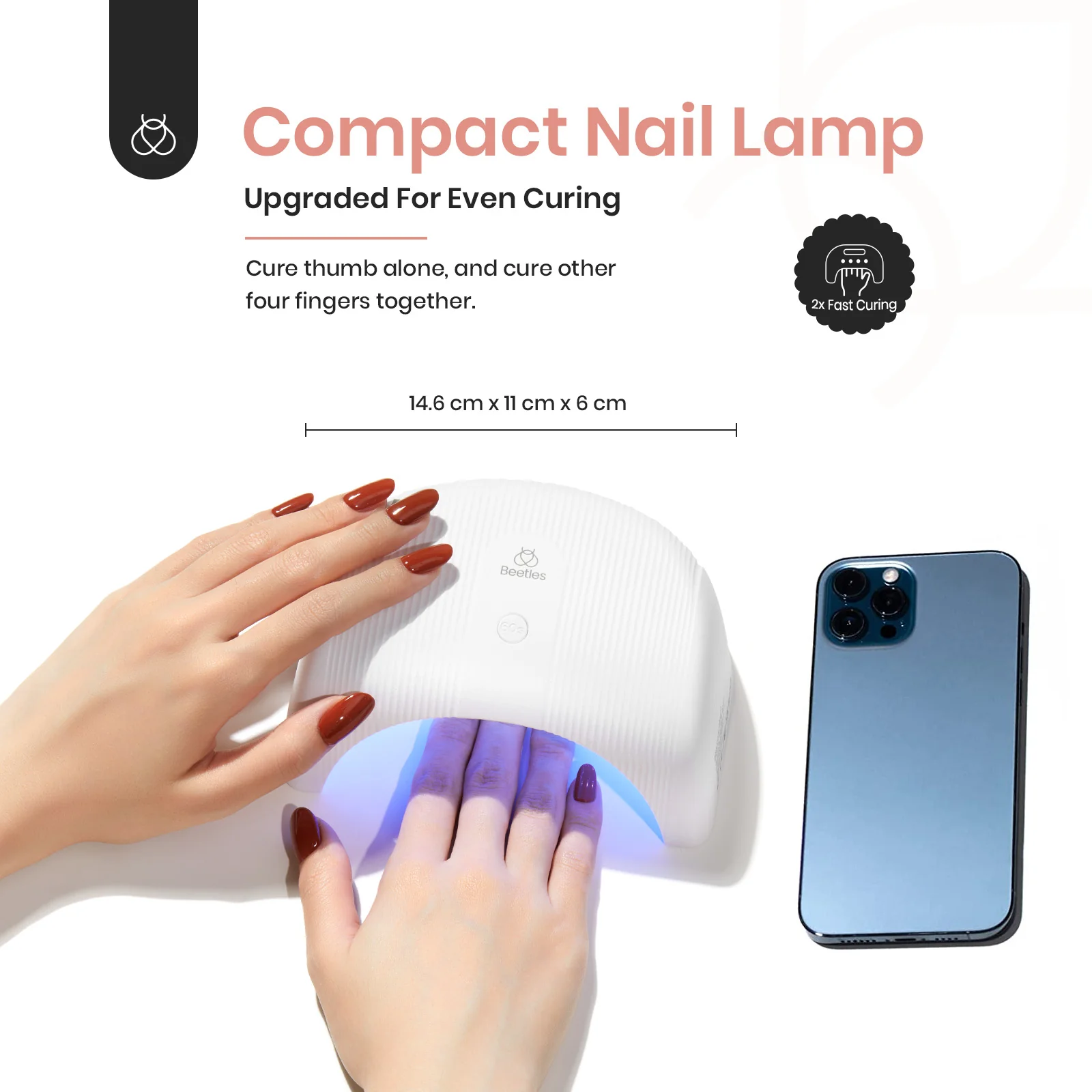 Beetles Stay Shining Uptown Girl HEMA-FREE TPO FREE Gel Nail Kit with UV Light, DIY Salon-Quality at Home - Image 6