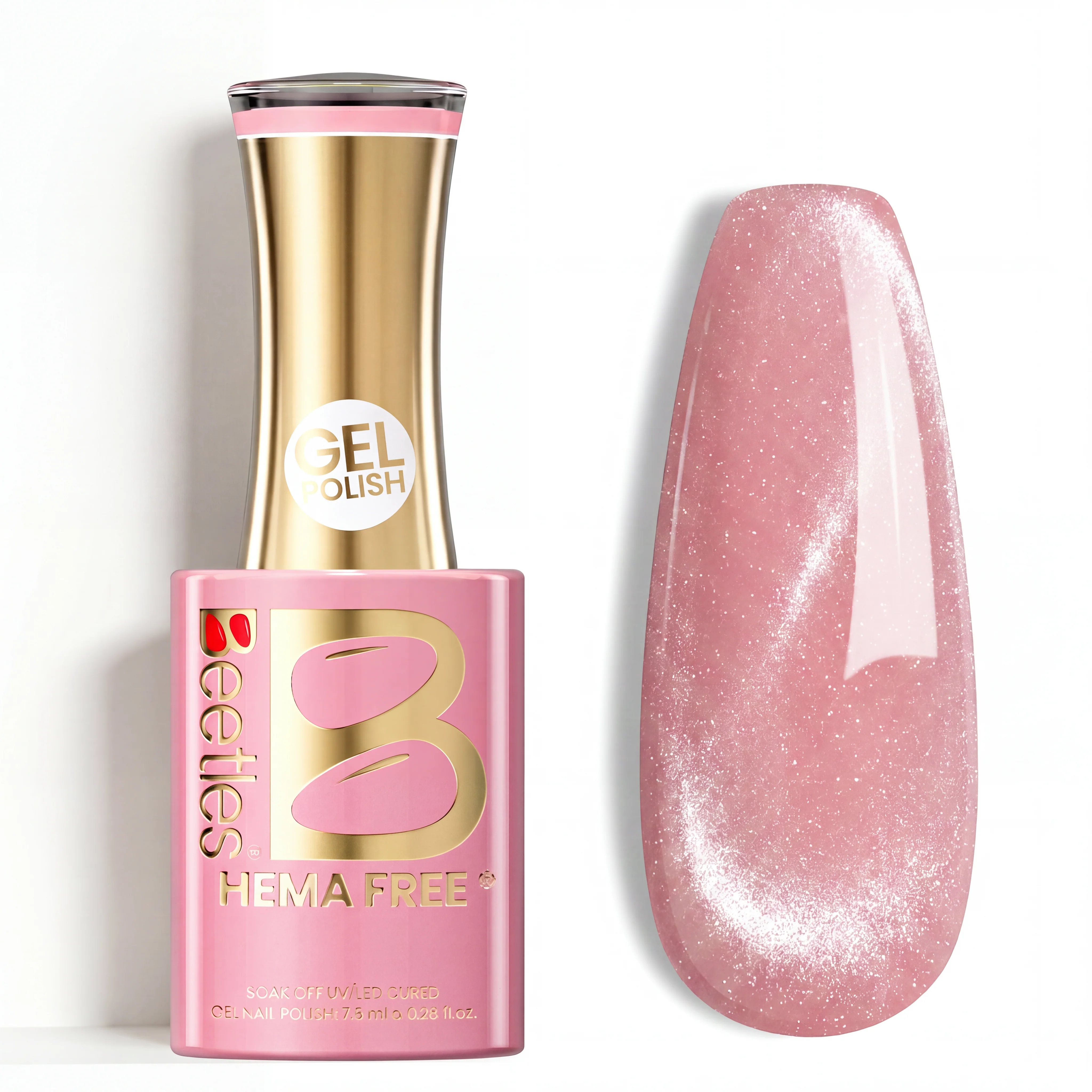 Beetles Stay Shining Velvet Bloom HEMA Free TPO Free Cat Eye Gel Polish 15ml with Magnet