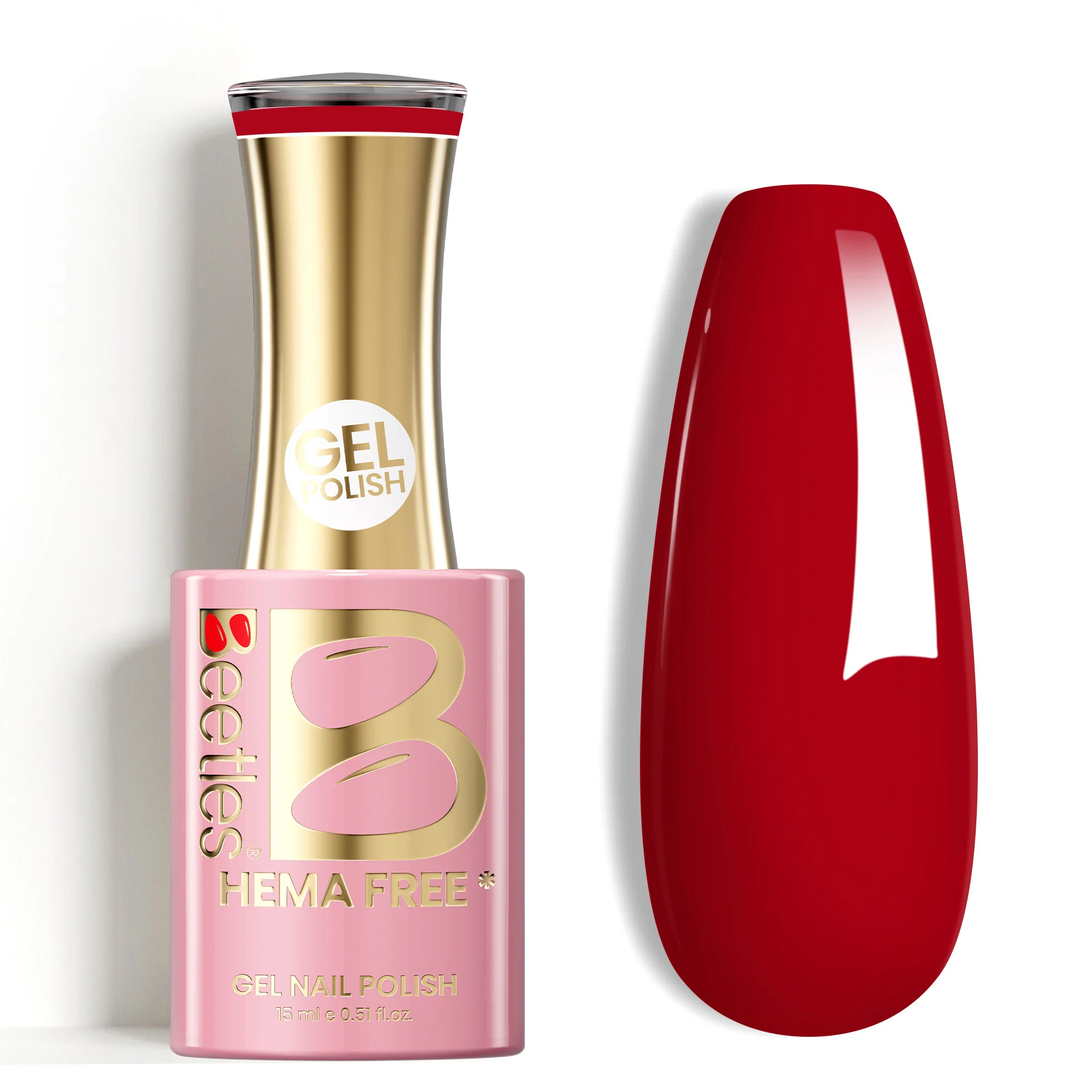 Beetles Stay Shining Velvet Rouge HEMA Free TPO Free Jelly Gel Nail Polish 15ml