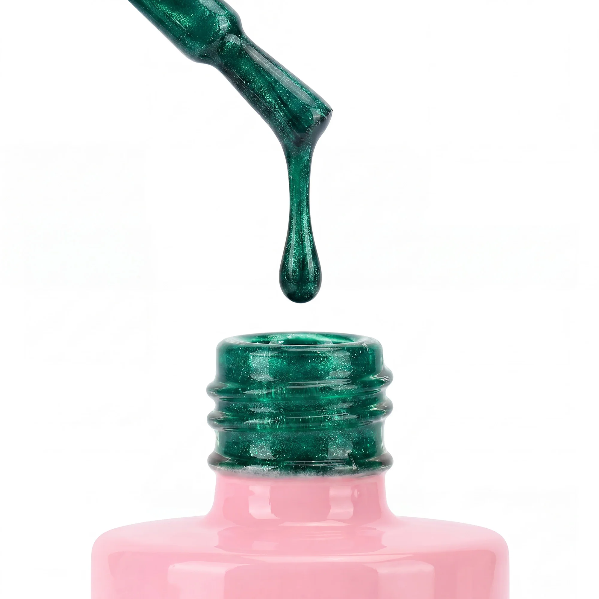 Beetles Stay Shining Verdant Green HEMA Free TPO Free Cat Eye Gel Nail Polish with Magnetic 15ml - Image 5